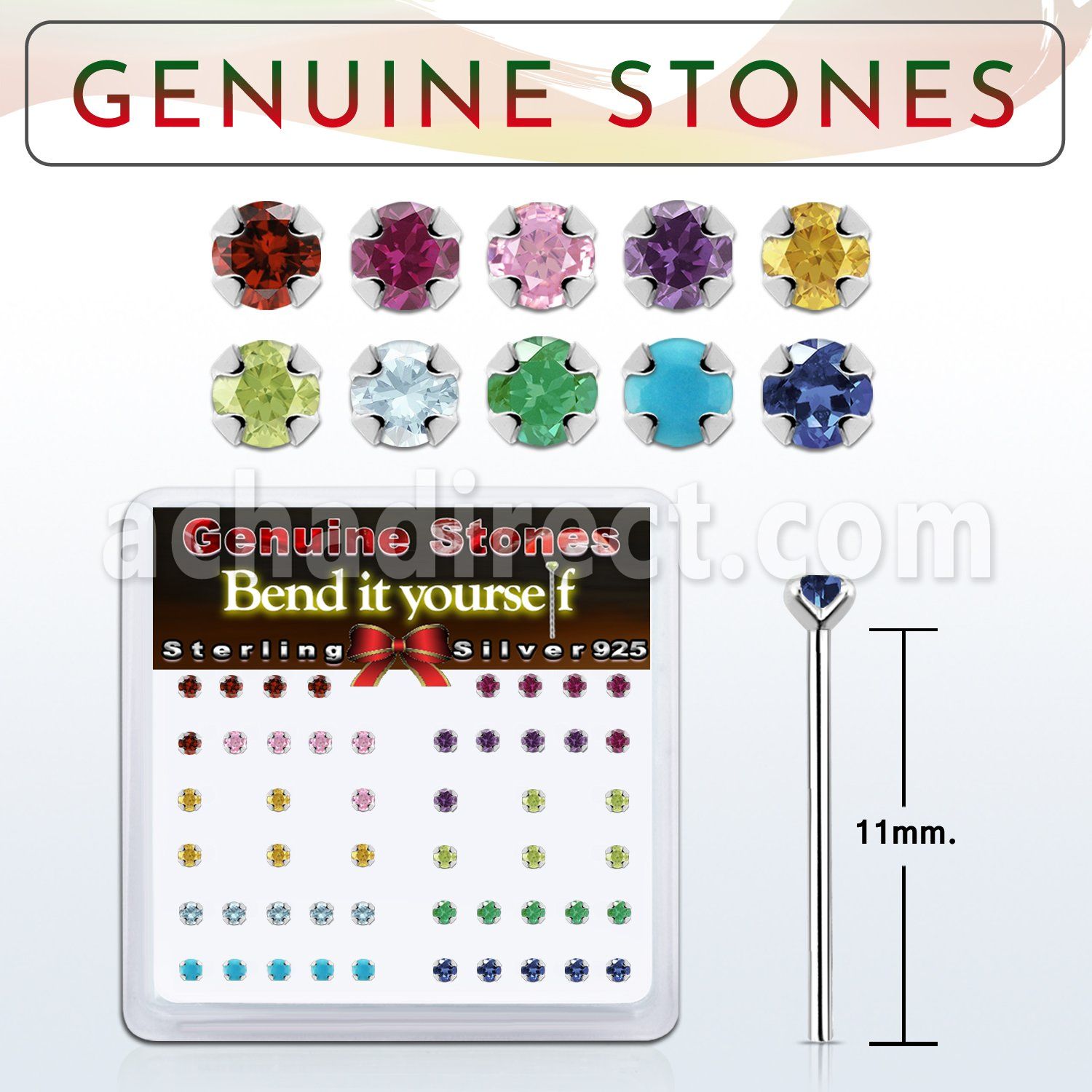 nypbxge caja piercing nariz doblar tu mismo plata 925 0 6mm 2mm mayorista