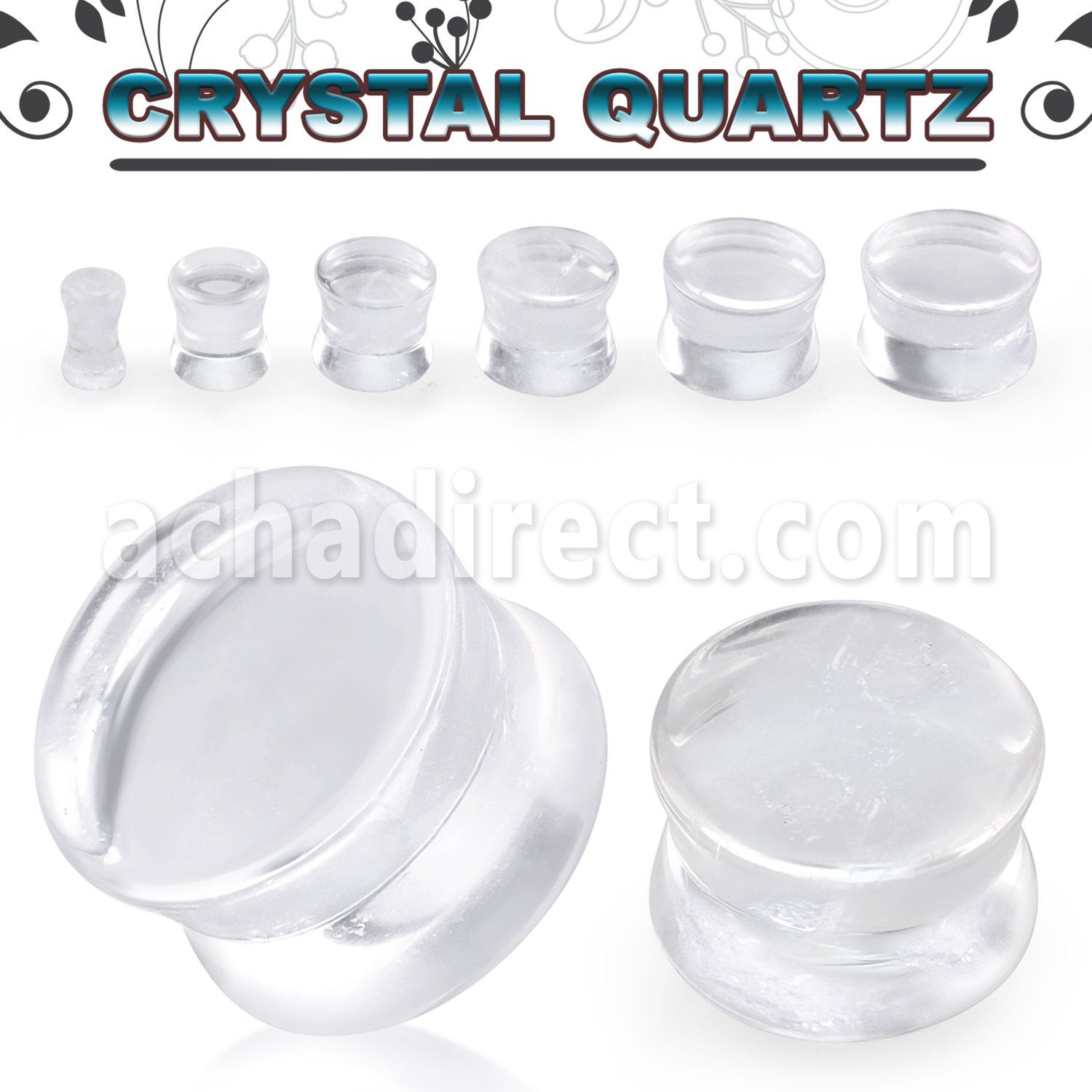 pgsii plug doble flare cristal cuarzo distribuidor mayorista