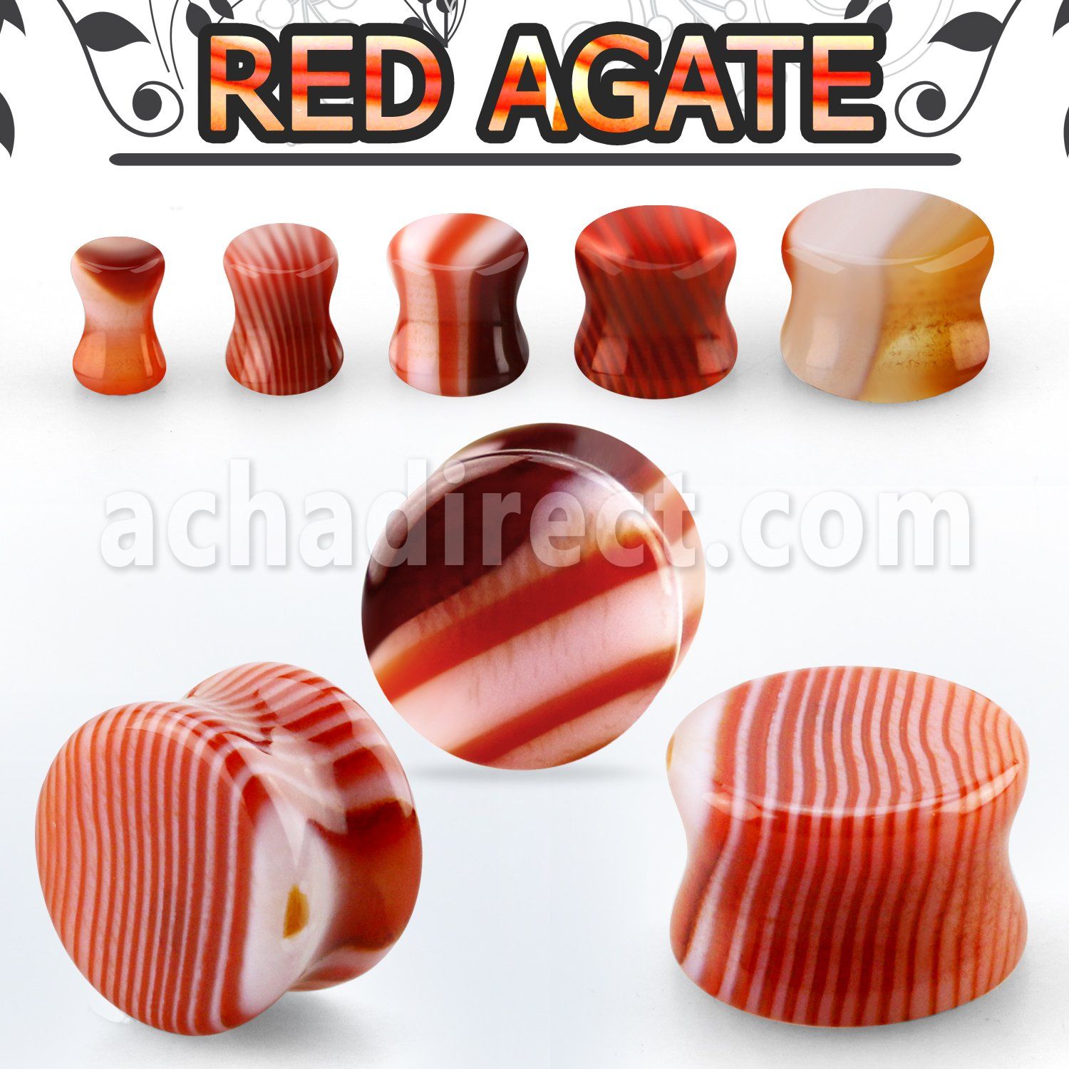 pgsmm dilatacion plug doble flare agata roja distribuidor mayorista