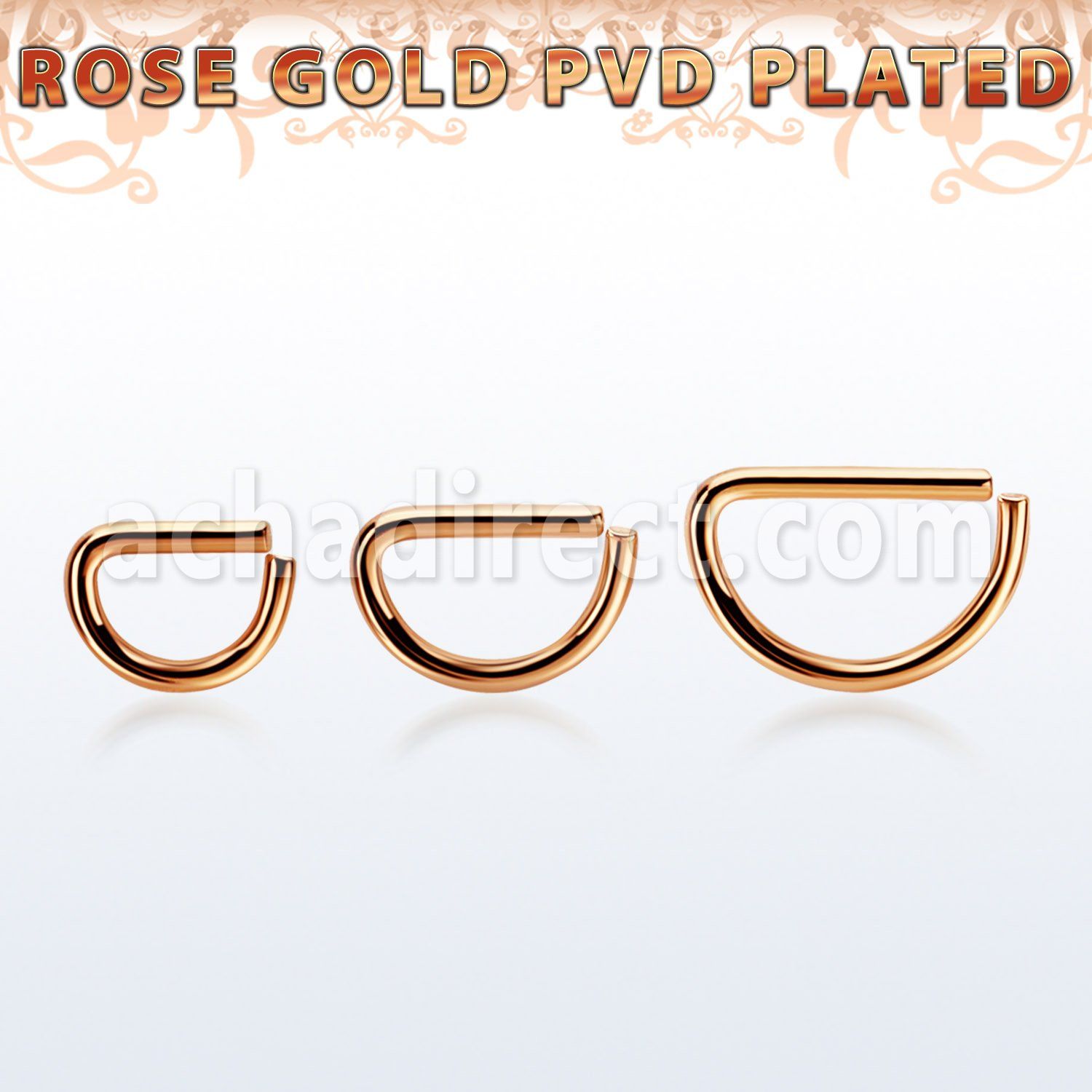 selttd16 aro continuo d acero 316l pvd oro rosa venta