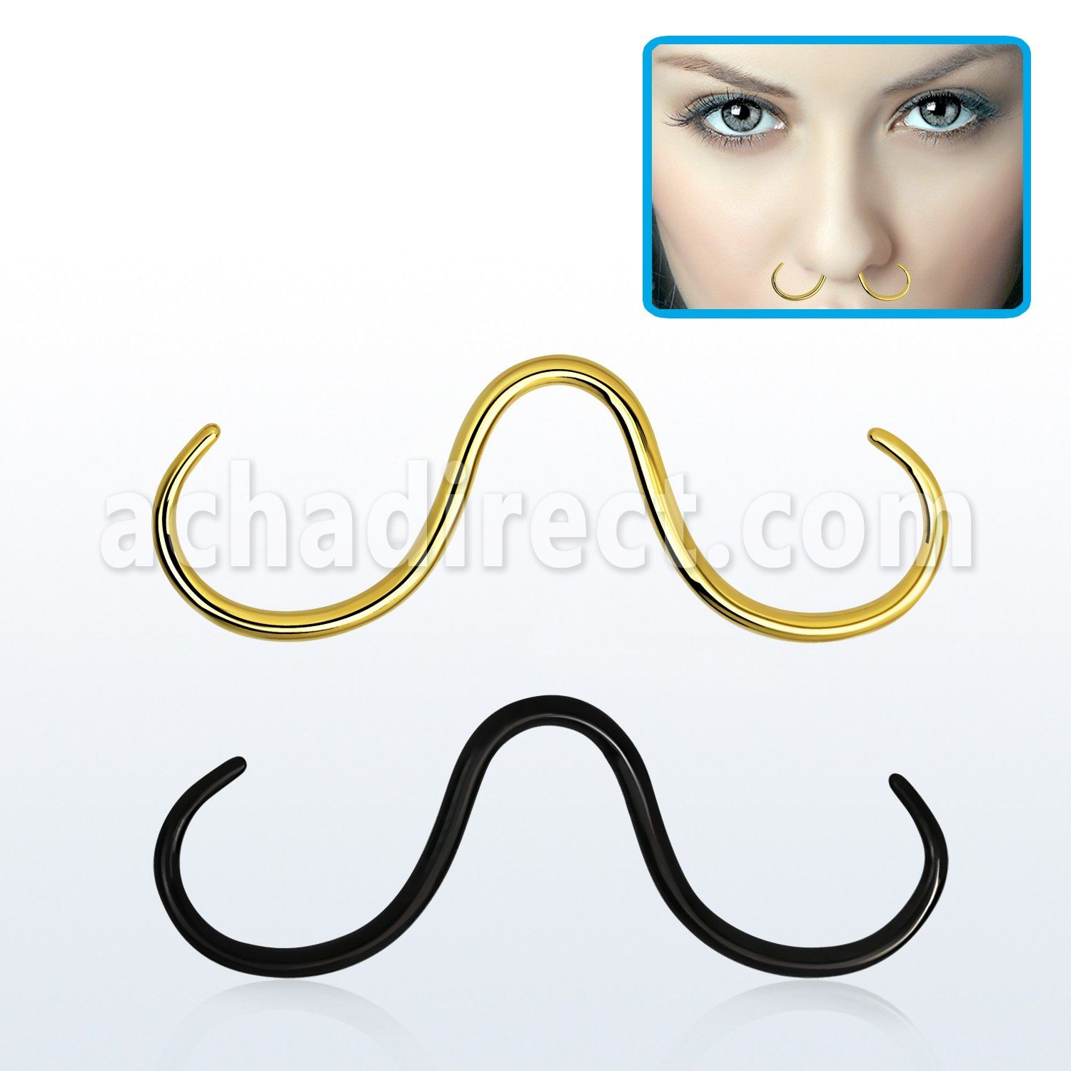 septm septum retainer acero quirurgico anodizado bigote distribuidor
