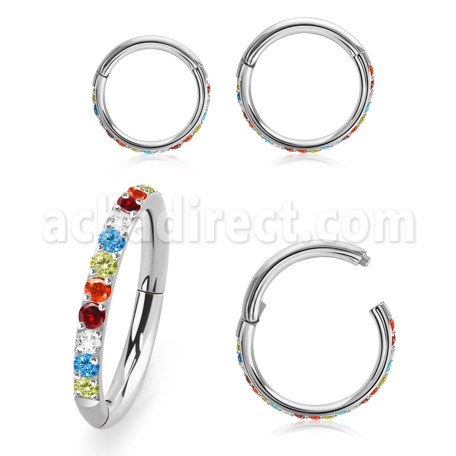 sgsh10rb steel hinged segment ring16g outward facing cnc