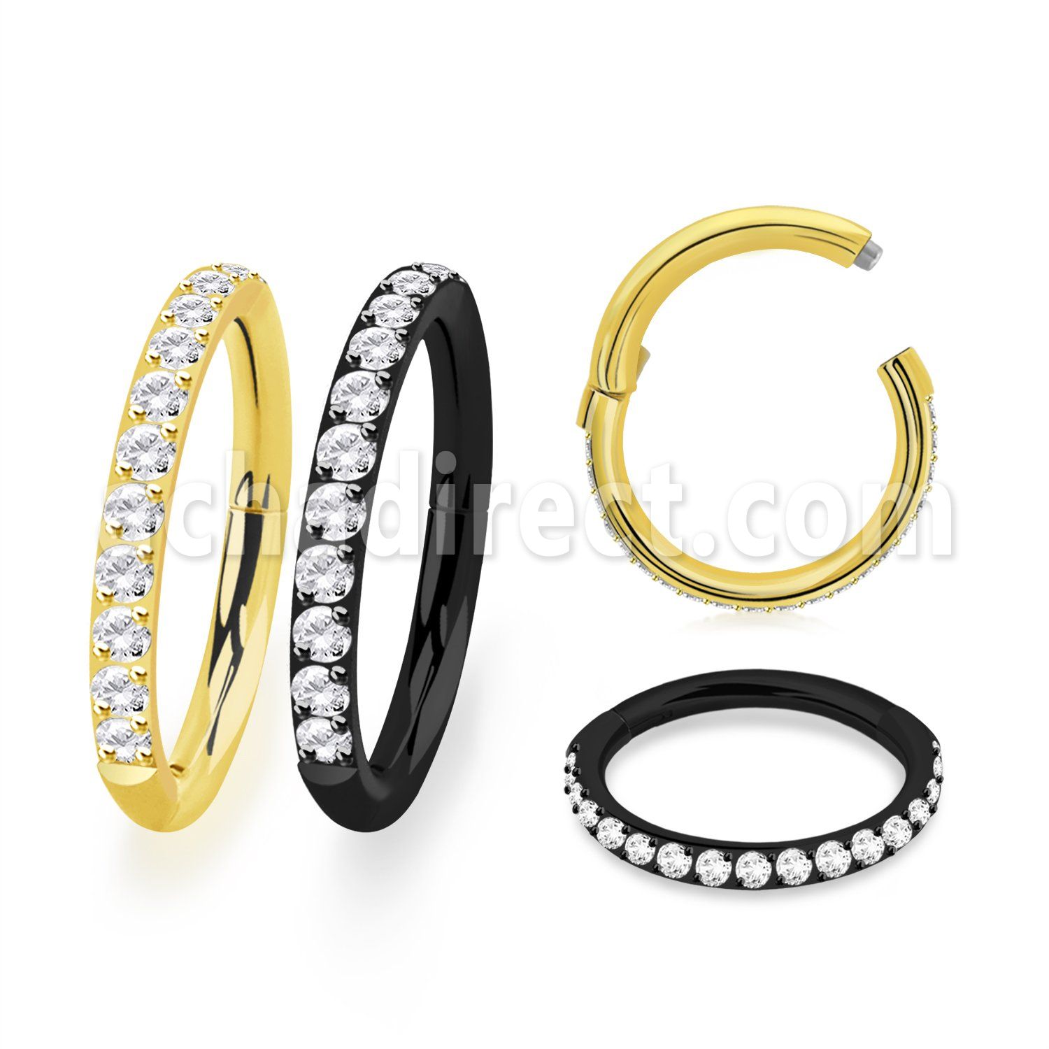 sgshb10t anodized steel hinged segment ring 14g outward cnc