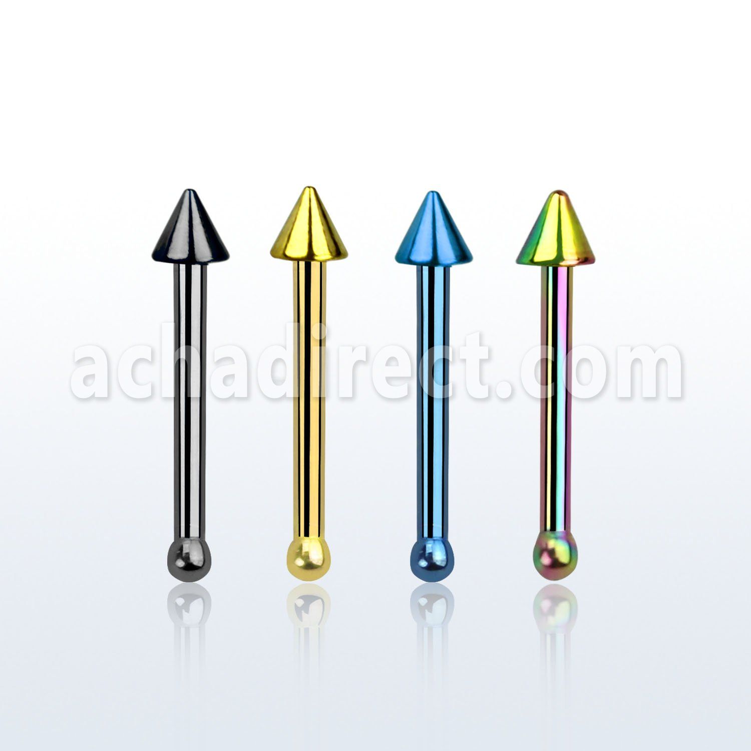 sncnt piercing nariz hueso acero quirurgico anodizado cono 2mm venta