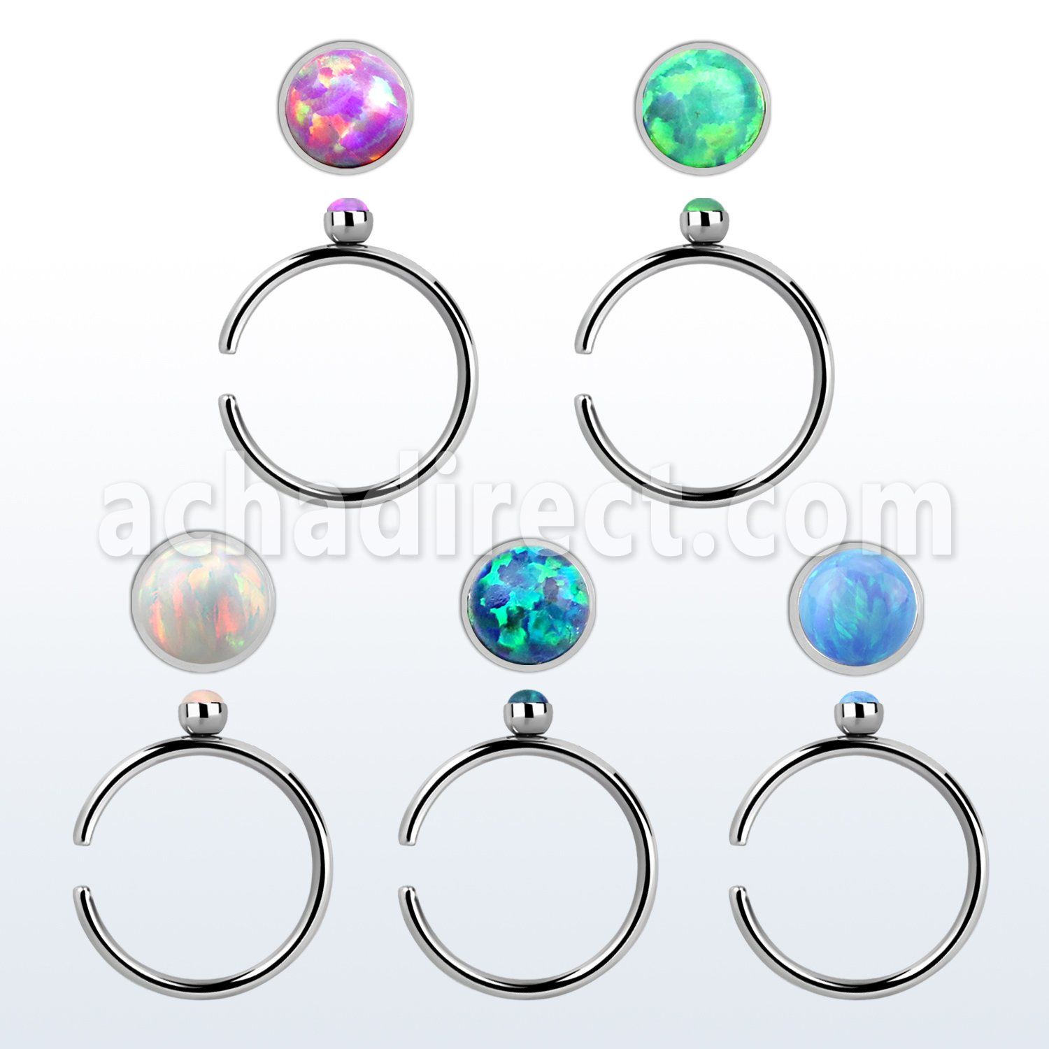 snr2op aro nariz clip acero quirurgico 0.8mm opalo redondo 1 5mm distribuidor mayorista