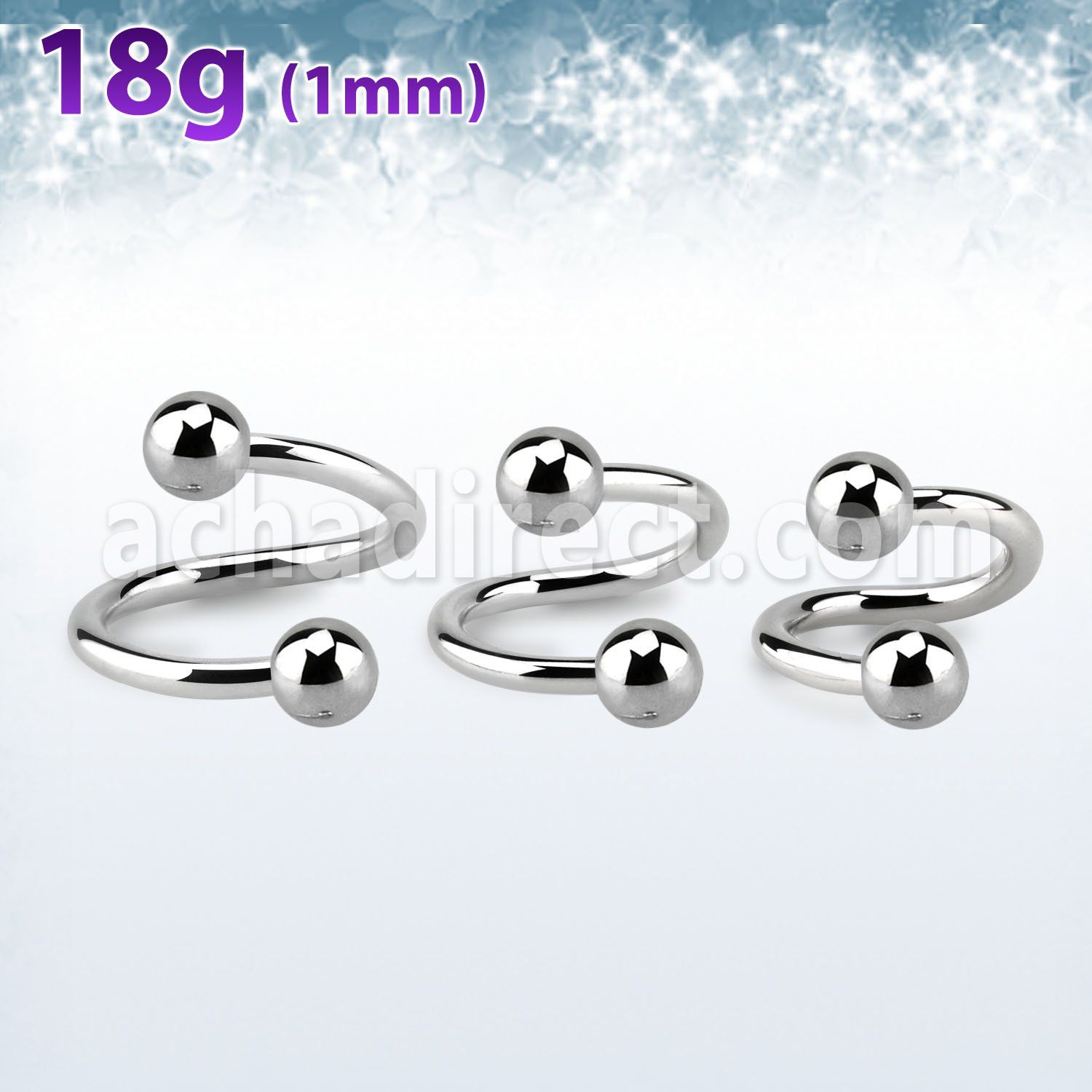 sp18b3 espiral acero quirurgico 1mm bolas 3mm al por mayor