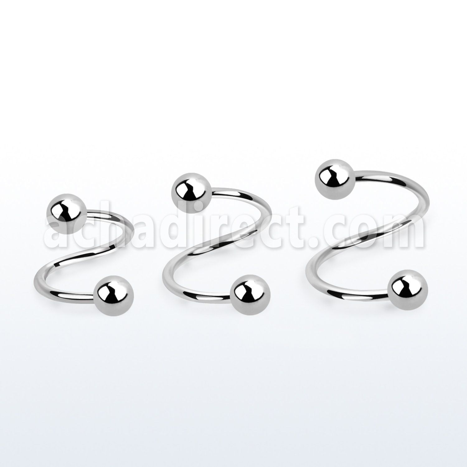 sp20b espiral ceja acero quirurgico bolas 3mm mayorista