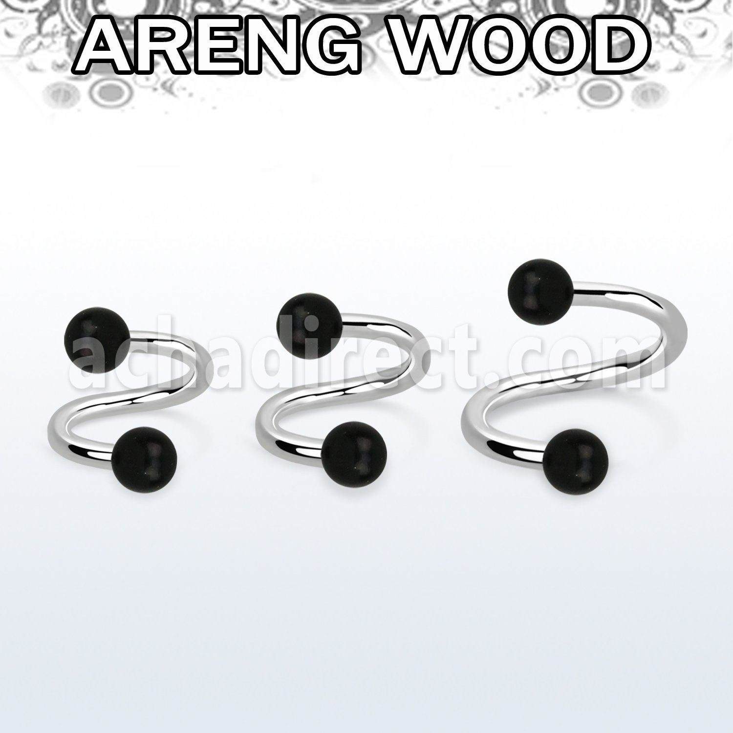 spar5 espiral organica barra acero 316l bolas madera areng 5mm venta