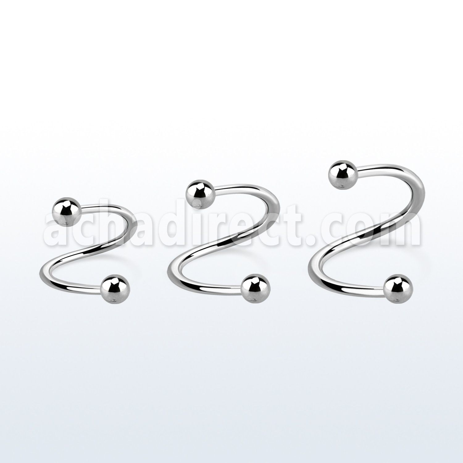 speb espiral ceja acero quirurgico bolas 3mm distribuidor mayorista