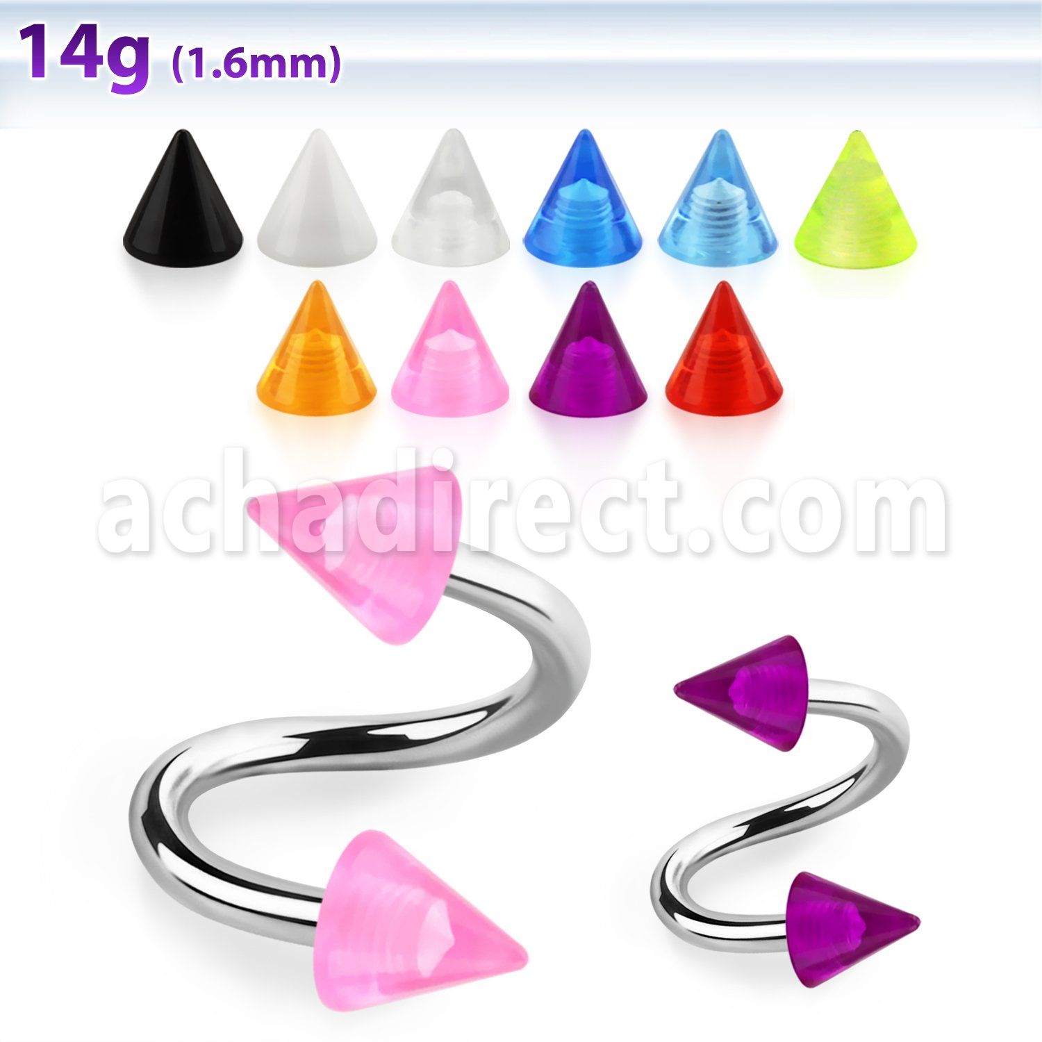 spuvcn4 espiral acero quirurgico conos uv 4mm distribuidor mayorista