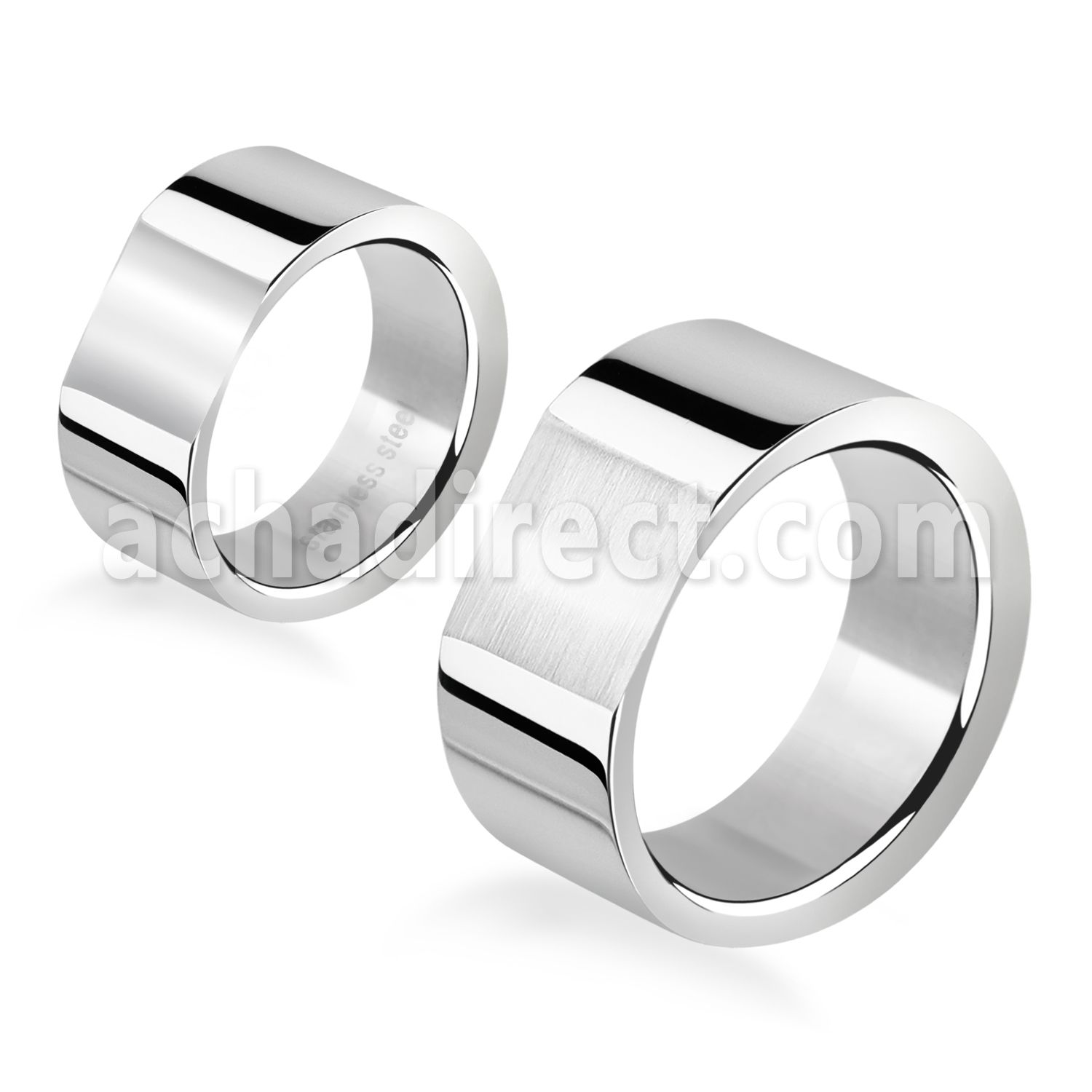 sr158h anillo banda ancha grabable acero inoxidable brillo espejo plana distribuidor mayorista