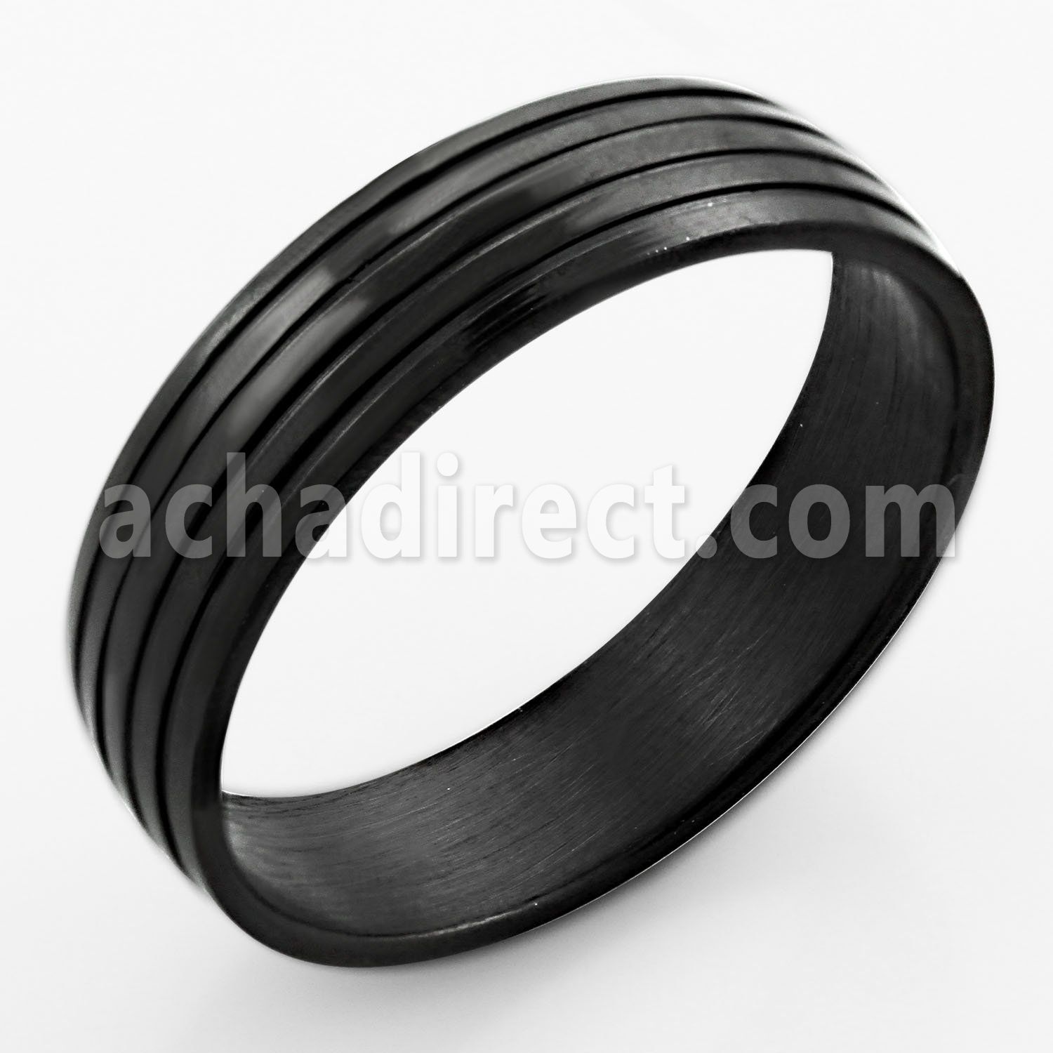 srb60 anillo acero inoxidable anodizado negro 4 brillo espejo distribuidor