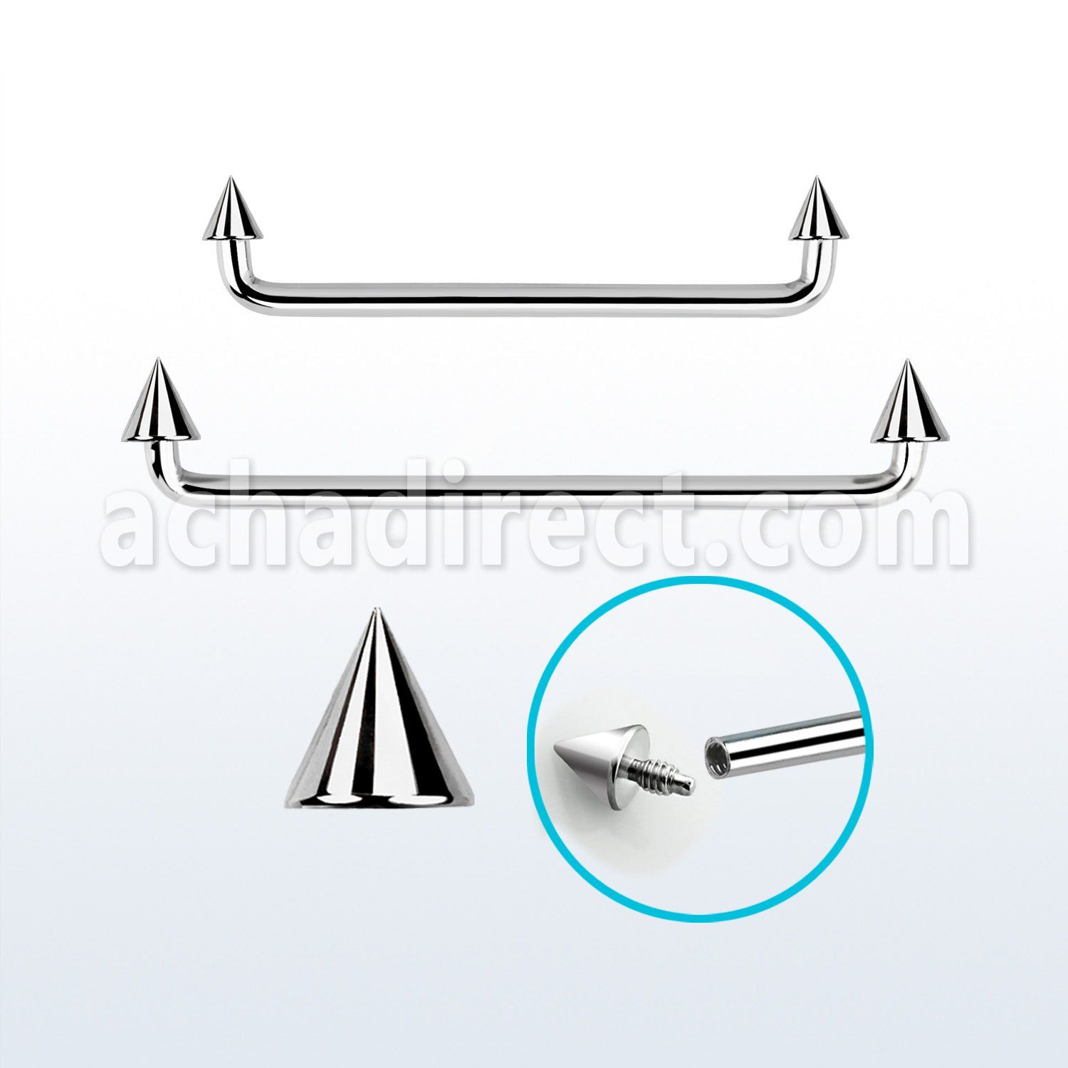 sudicn barbell superficial industrial acero quirurgico rosca interna 90 grados conos 3 4mm al por mayor