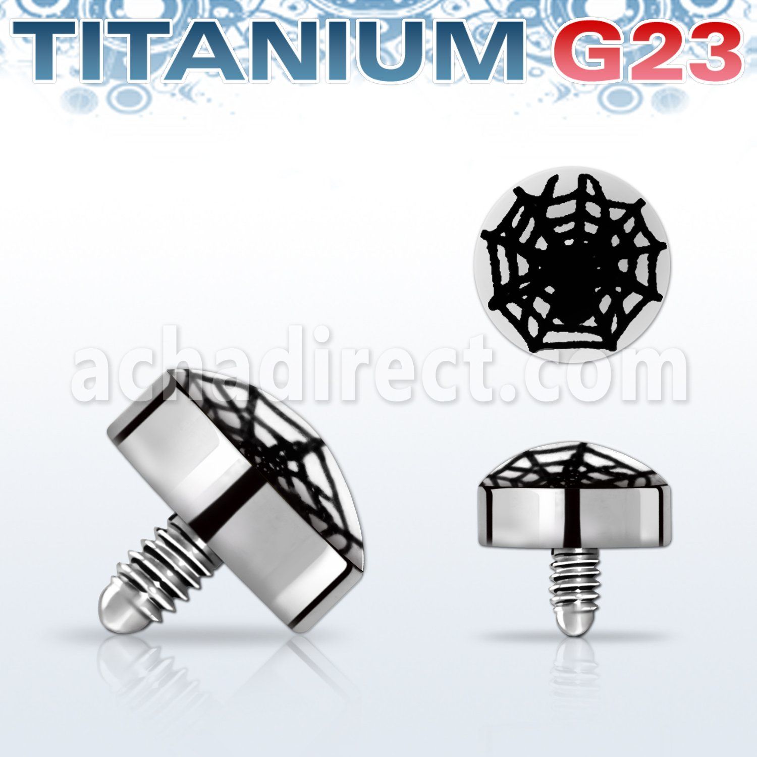 talg13 microdermal titanio g23 disco 4mm logo tela arana rosca interna base microdermal 2mm 2 5mm al por mayor