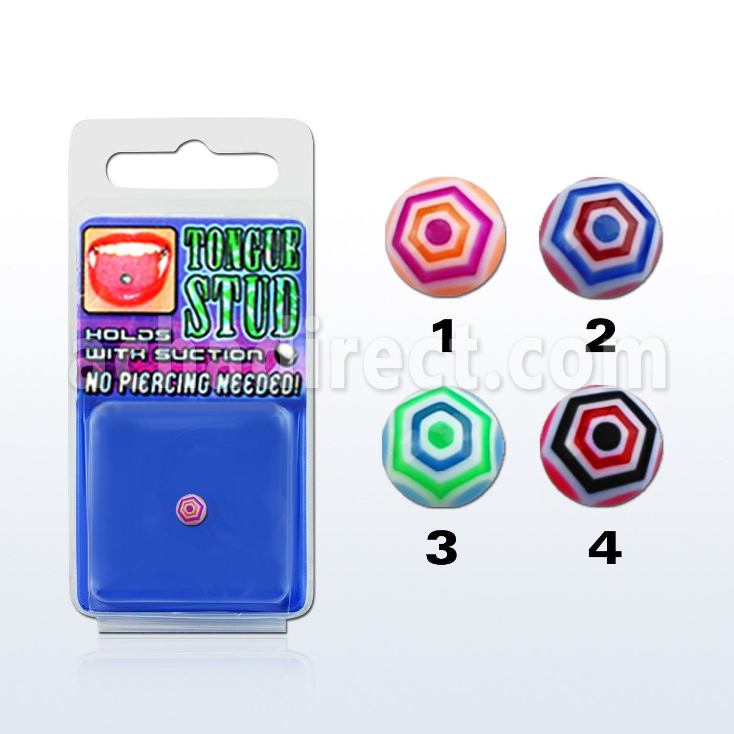 tguvwe piercing lengua falso uv tela arana se sostiene succion mayorista