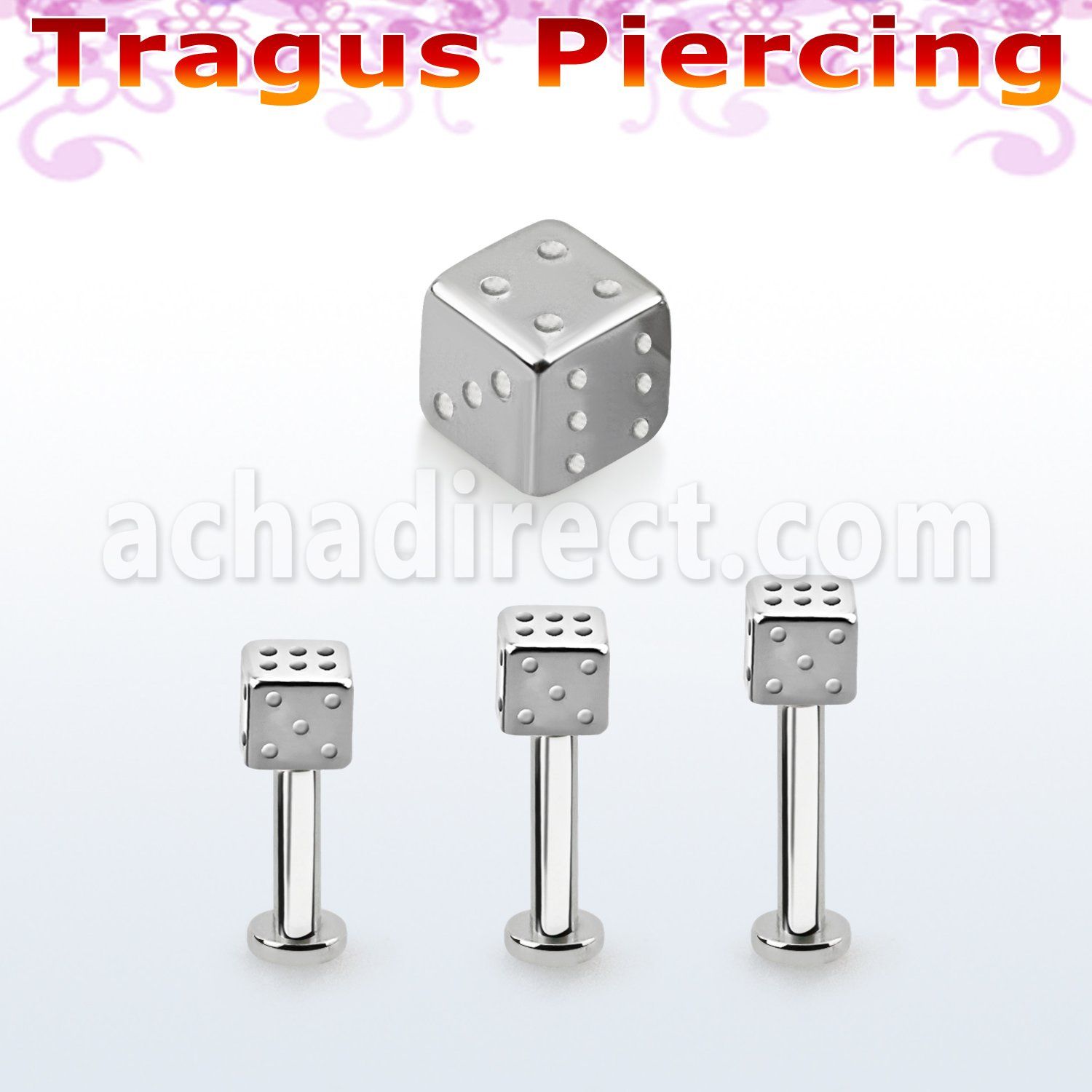 tlbsdi4s labret tragus acero 316l base redonda 2 5mm tragus piercing dado 4mm distribuidor mayorista