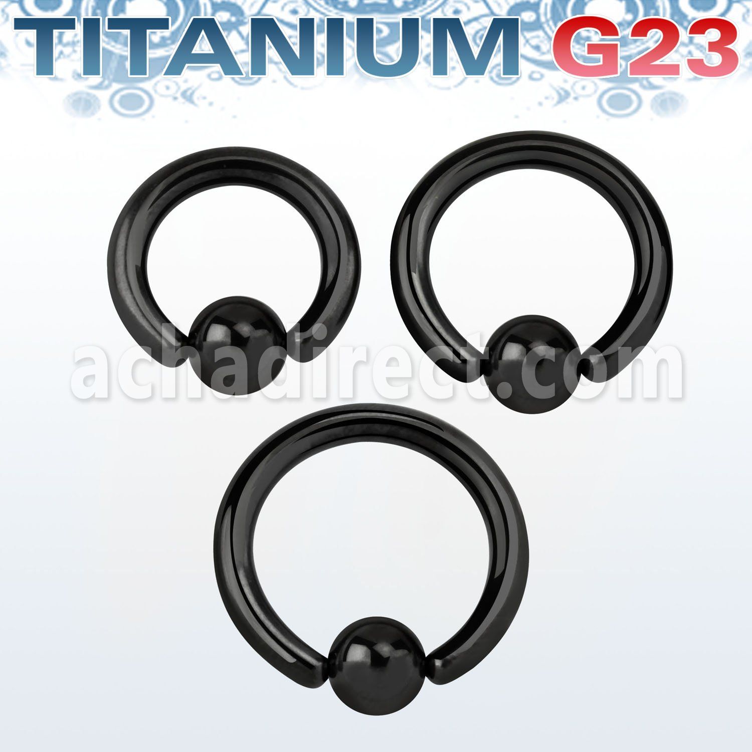 ubcrt10 aro bola presion titanio g23 anodizado negro 2 5mm bola 6mm distribuidor