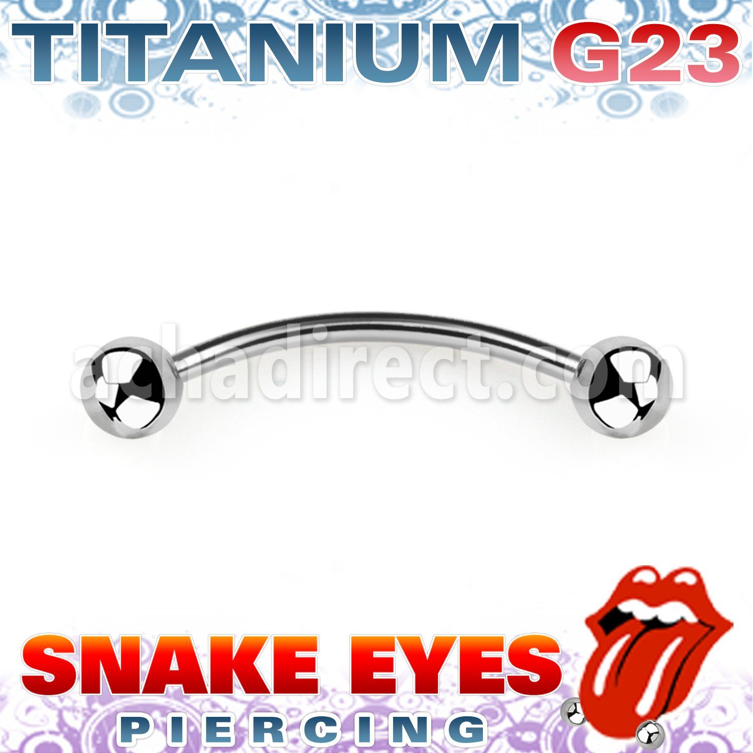 ubnebl4 titanium g23 banana 4mm balls