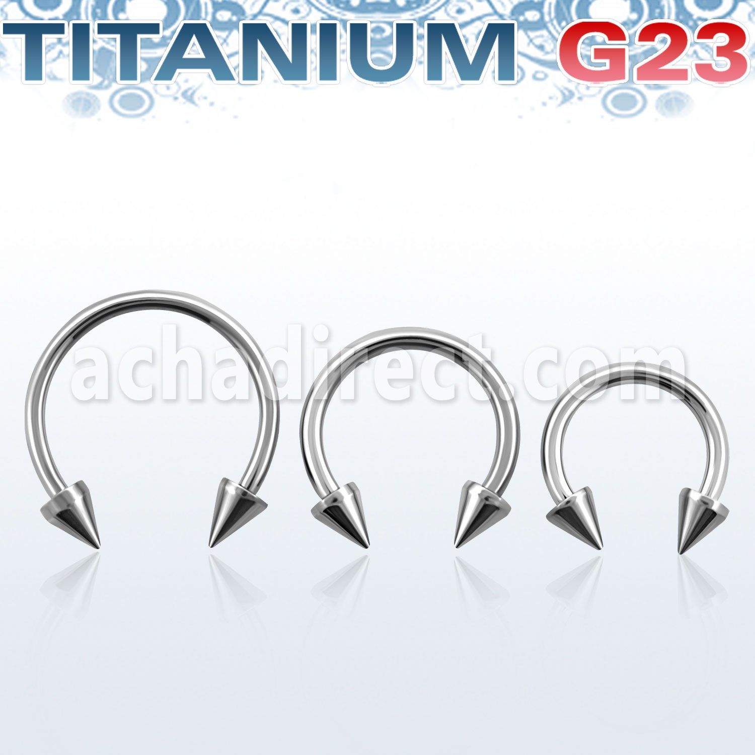 ucbecn barbell circular titanio g23 conos 3mm distribuidor mayorista