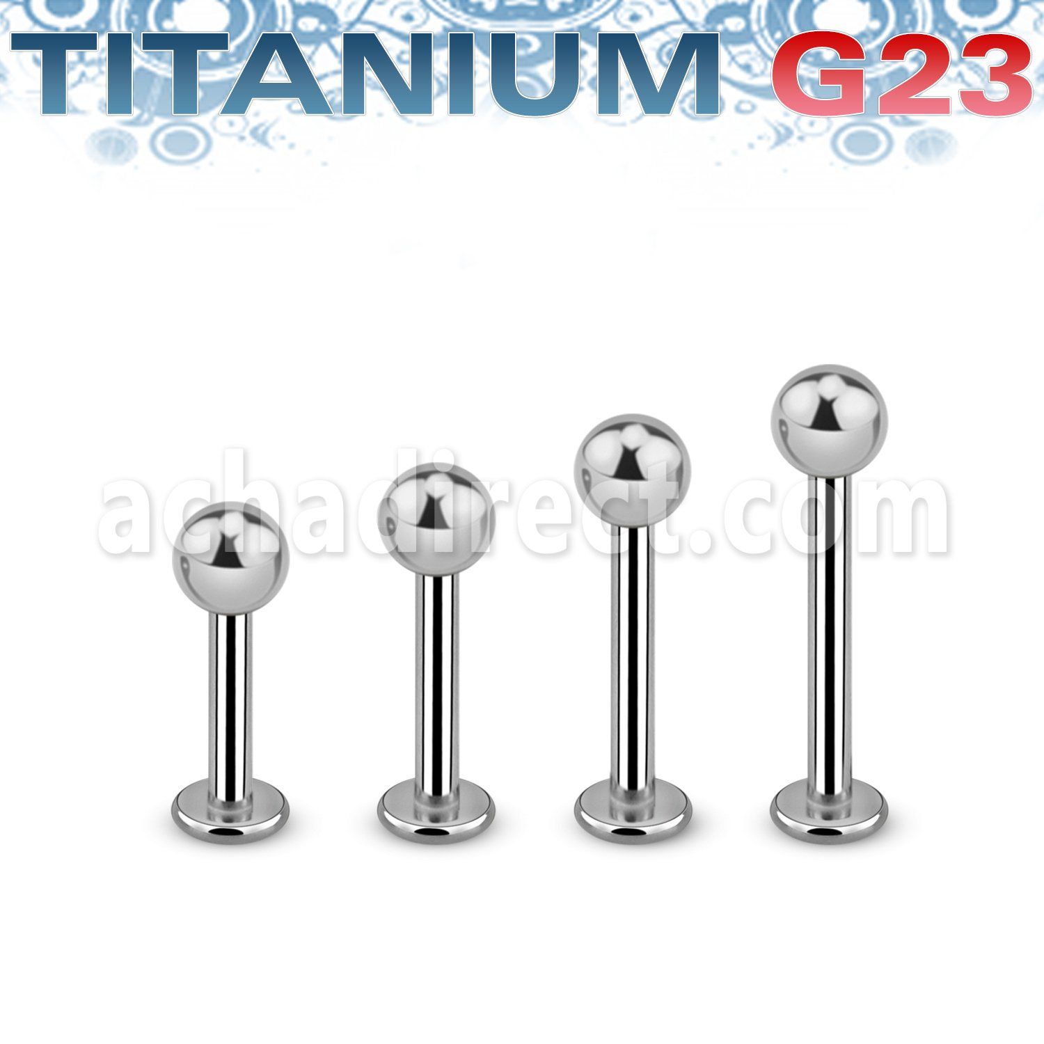 ulbb4 titanium g23 labret 14g 4mm ball