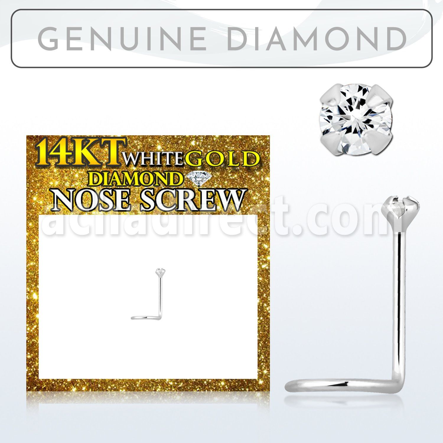 wscdb1 piercing nariz l oro blanco 14 kts 0 6mm diamante redondo 1 5mm al por mayor