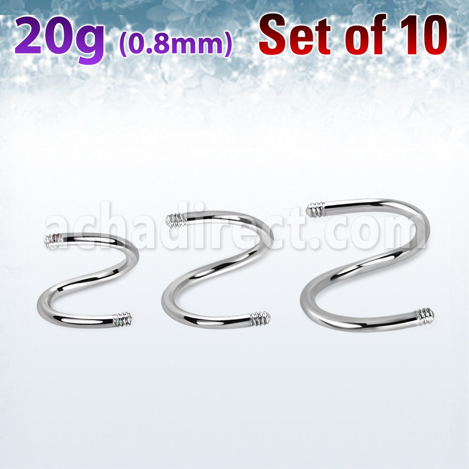 xsp20g set 10 pcs. espiral acero quirurgico rosca interna al por mayor