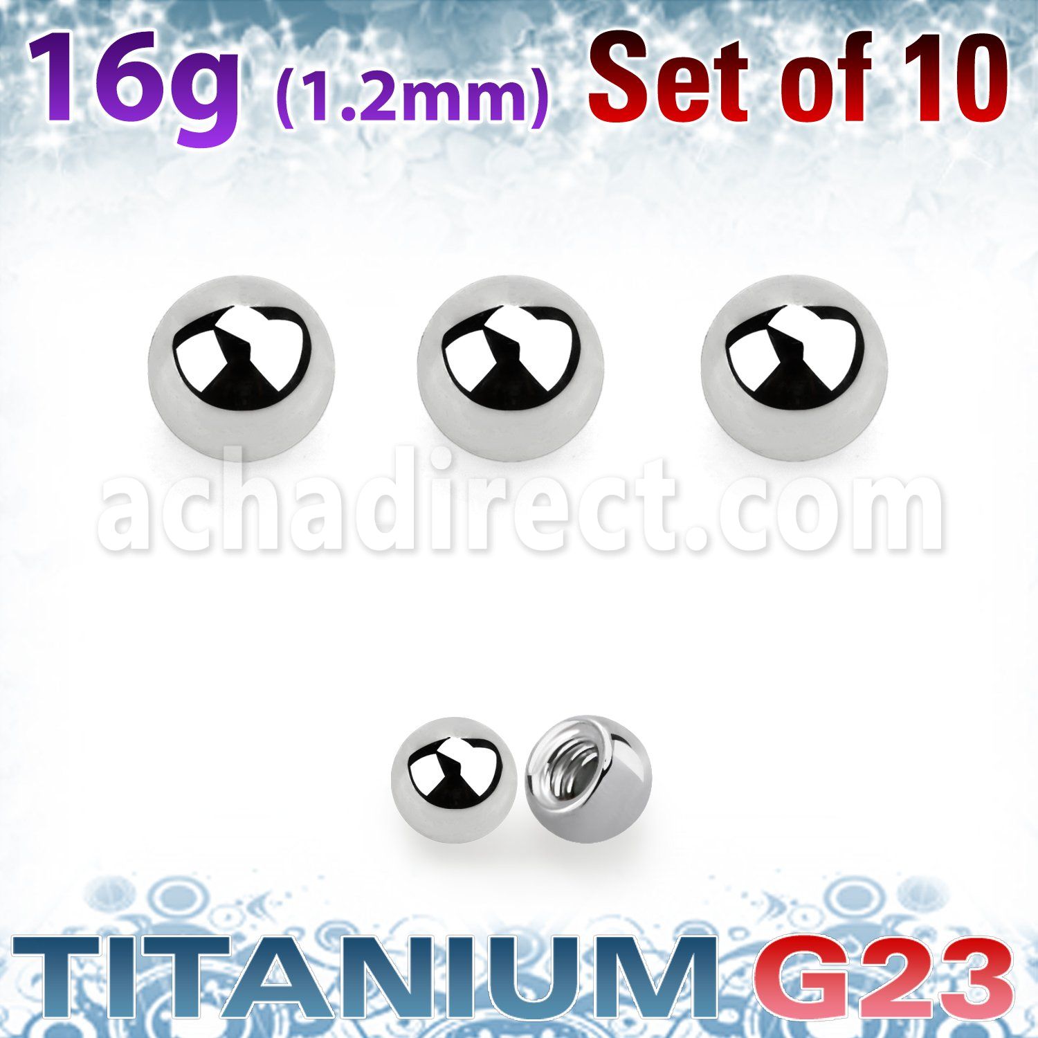 xubal2 titanium g23 2mm balls 10pcs