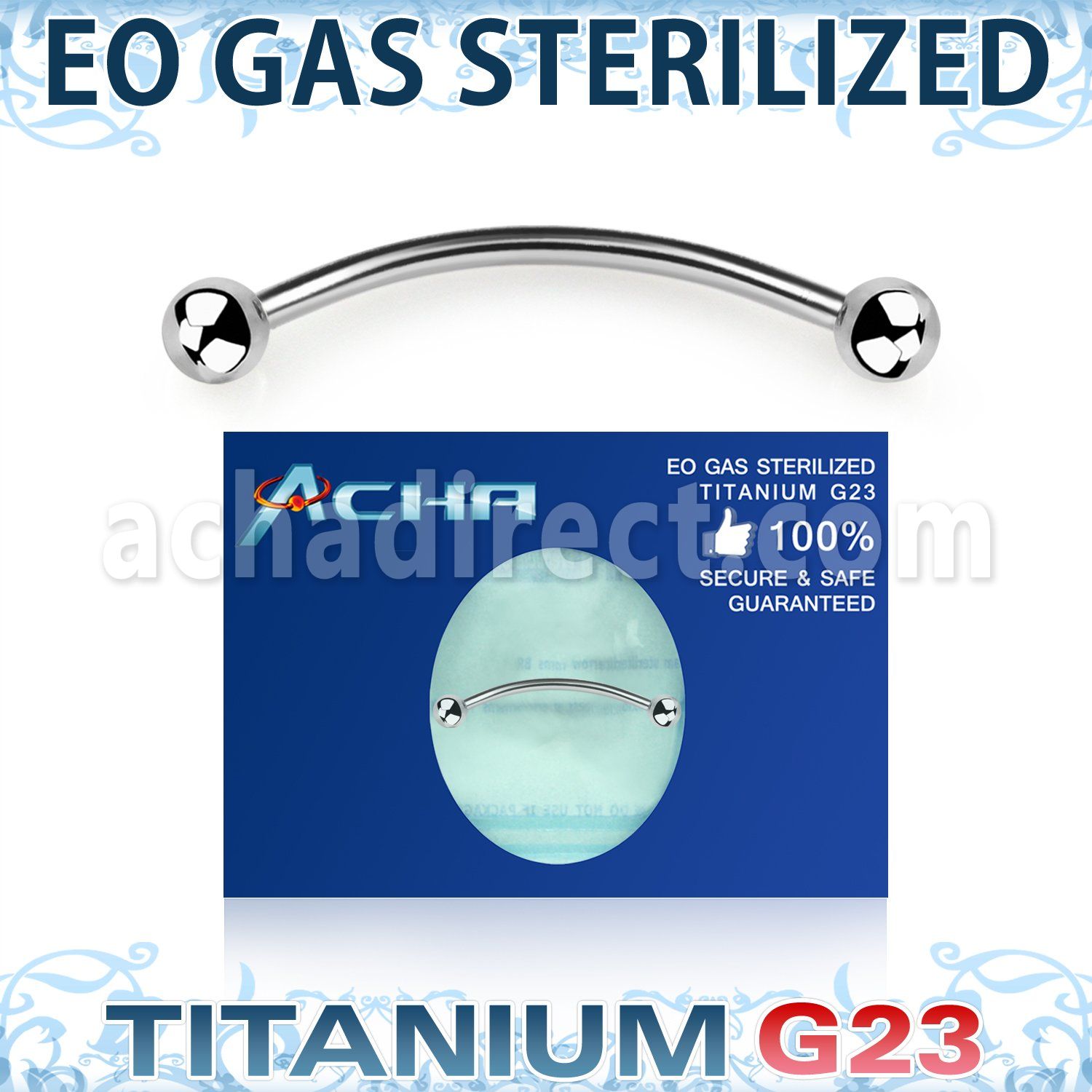 zubnebl sterilized titanium g23 snake eyes piercing banana