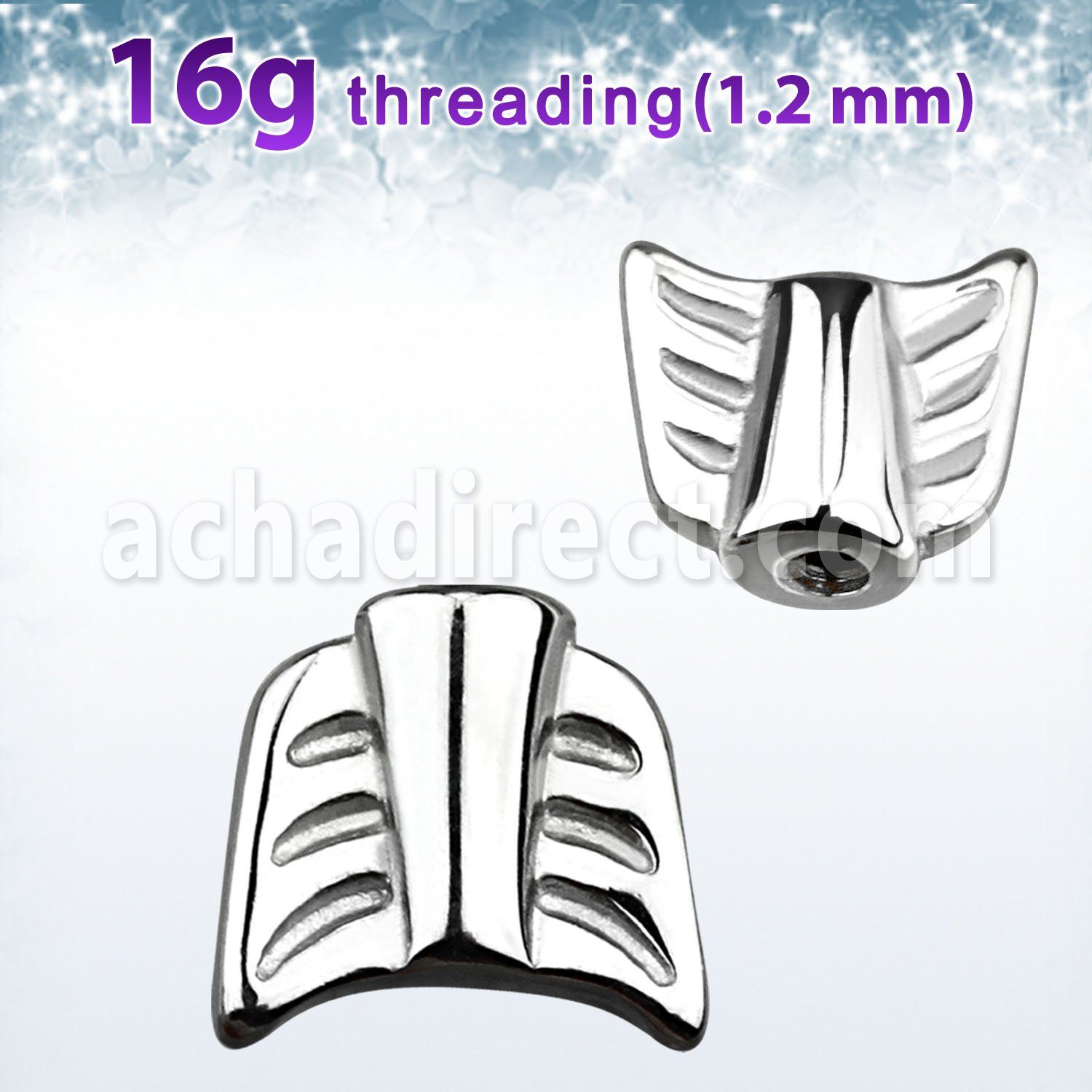 aw16 high polished 316l steel for tragus helix barbell