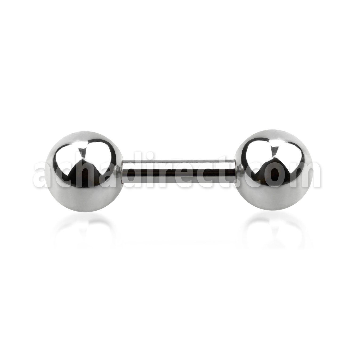 bber20 1 2mm 316l steel helix barbell with two 4mm balls