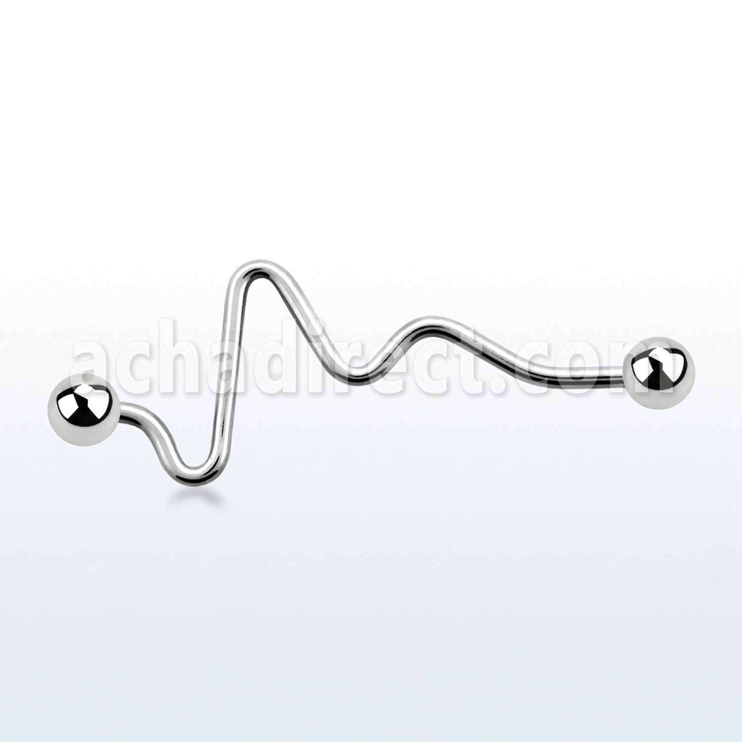 bde14 industrial barbell zig zag 14g 1 6mm 5mm balls length 35mm 38mm