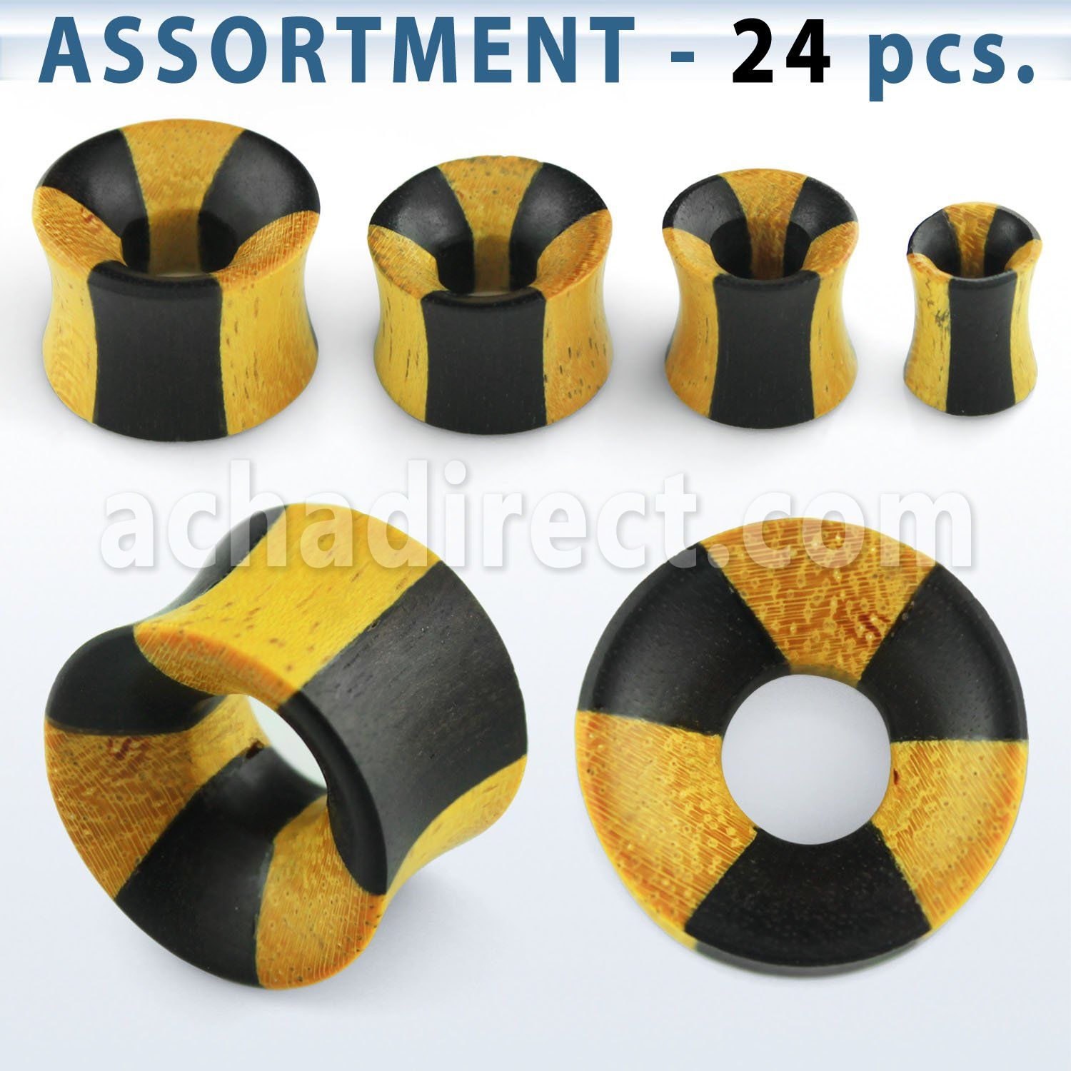 blk311 organic double flared tunnel with warning sign pattern