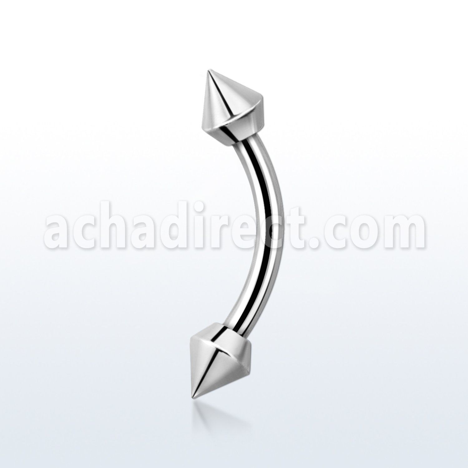bnecne 316l steel eyebrow banana with special shaped 3mm cone