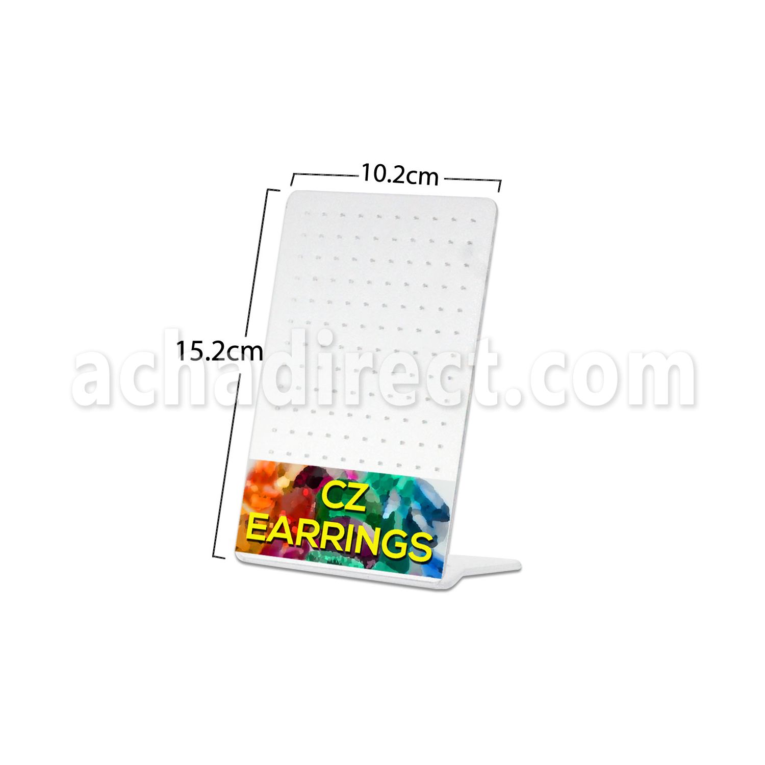 br7 clear acrylic empty display for 60 pairs of ear studs