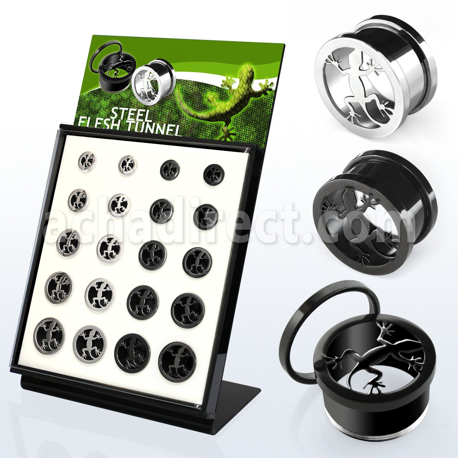 brpg147a board w polished steel screwfit tunnel w lizard logo