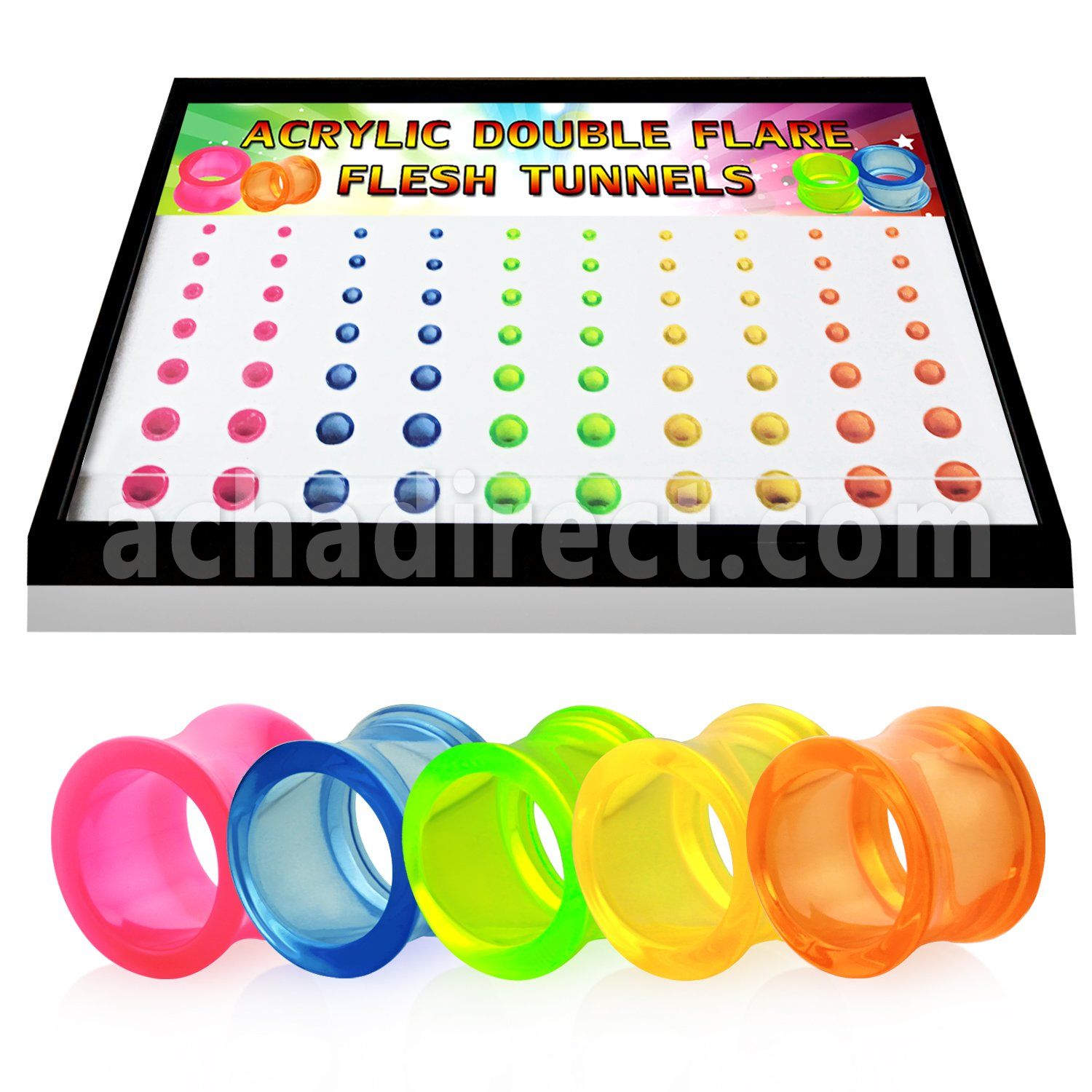 brpg154 board of semi transparent acrylic double flesh tunnel