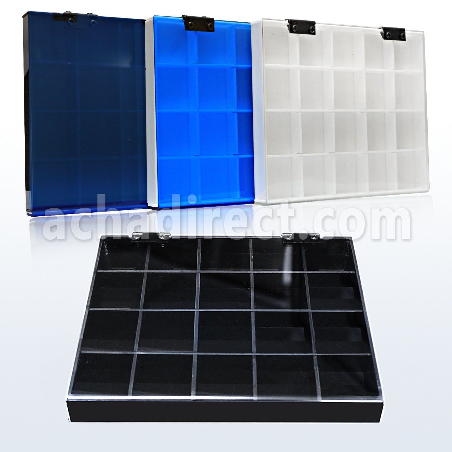 dcs20p acrylic display for body jewelry with 20 compartments