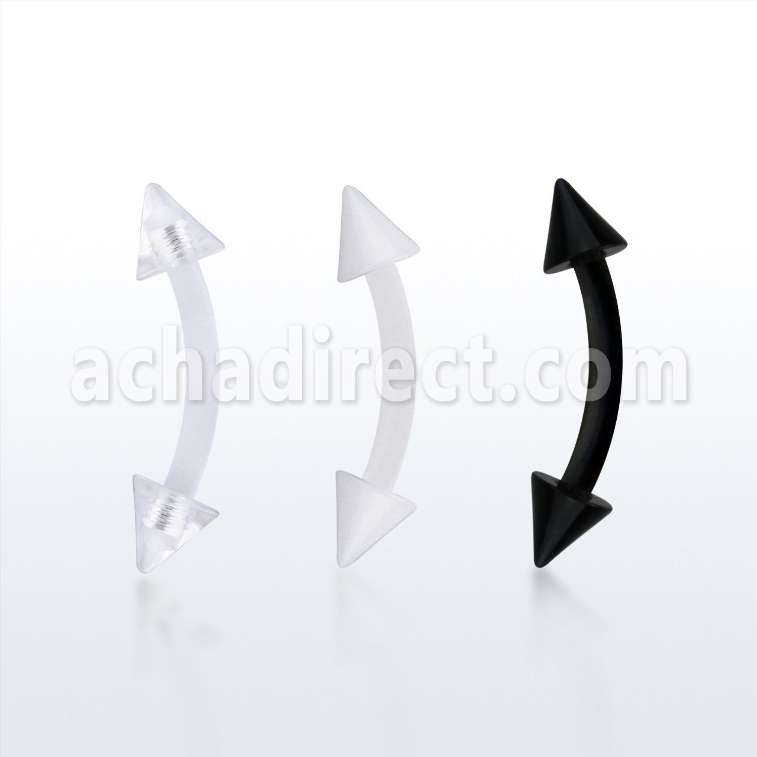 fbnevcn bioflex eyebrow banana w 3mm cones