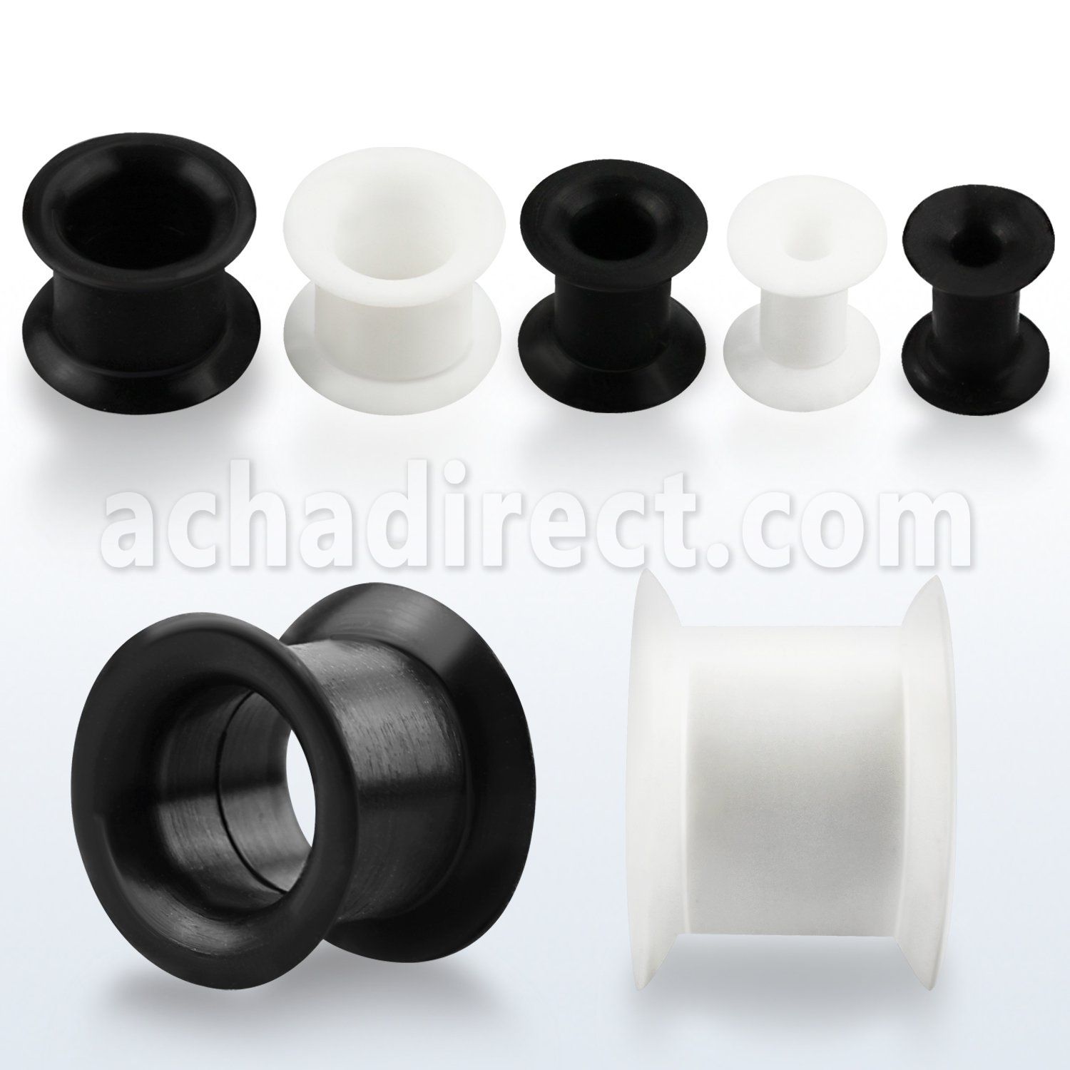 fpsi silicone double flared flesh tunnel 4 20mm