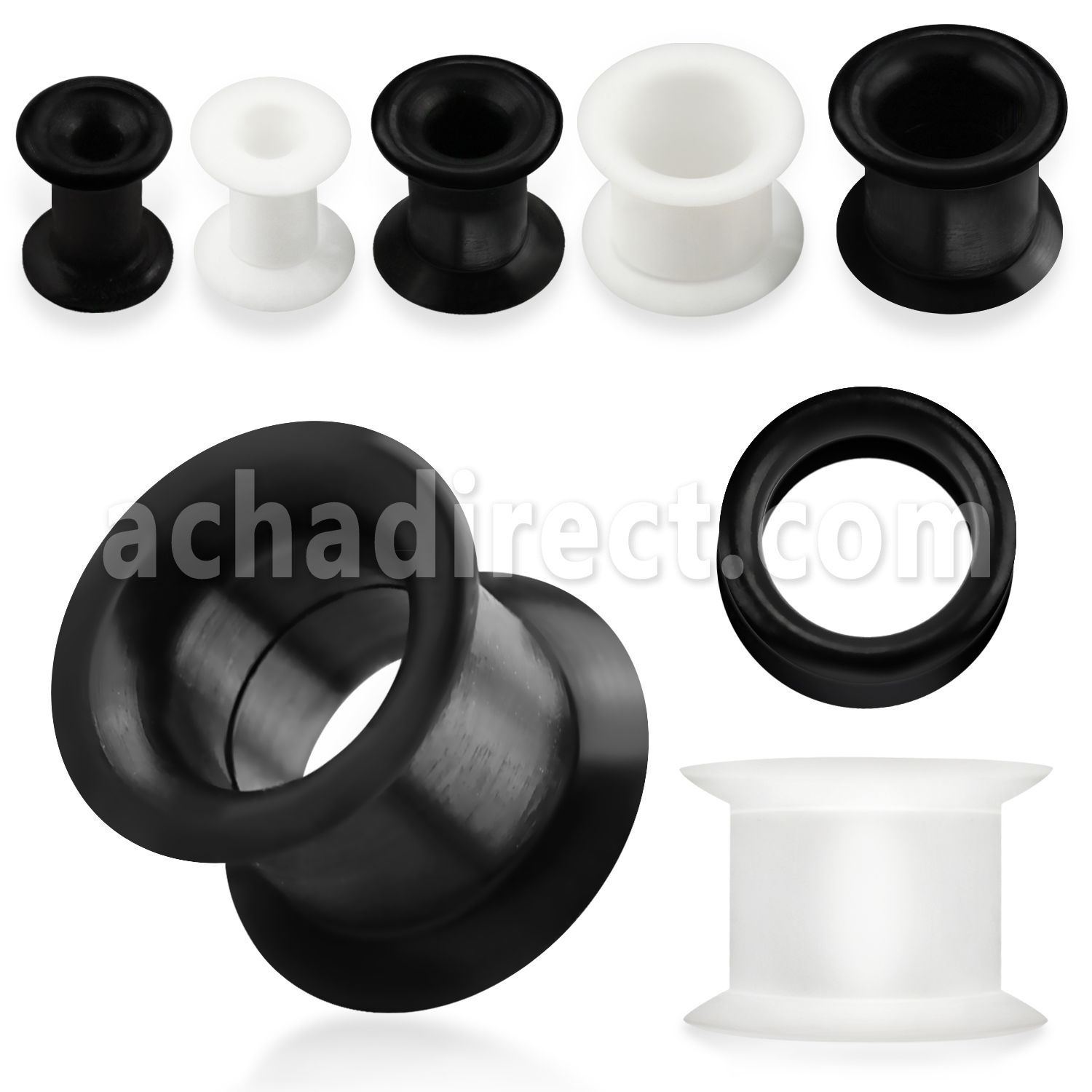 fpsi silicone double flared flesh tunnel 4 20mm