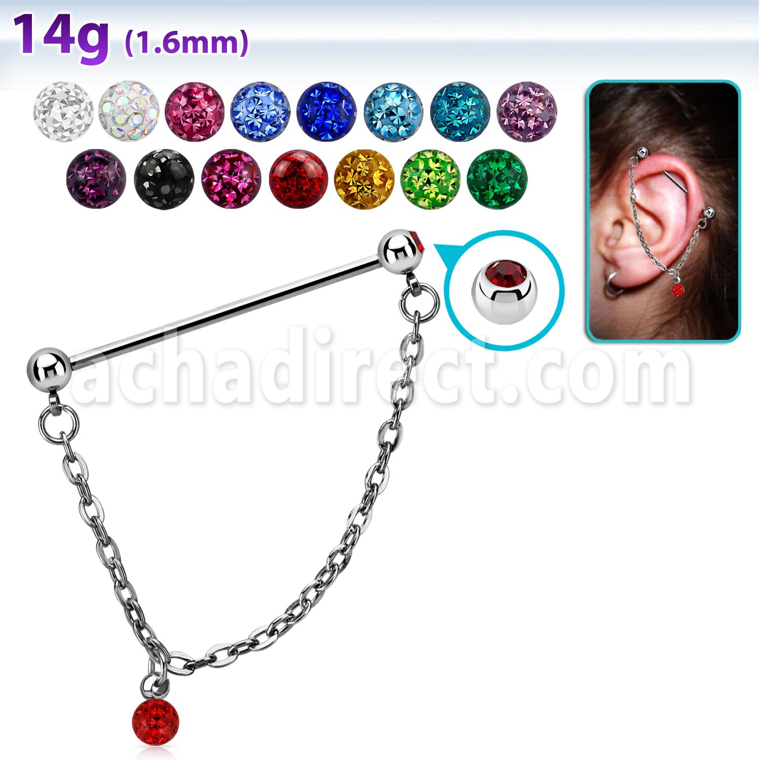 indsd2 steel chained industrial barbell w dangling ferido ball