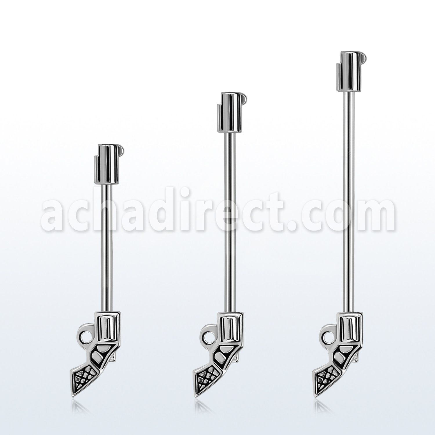 indsh38 surgical steel industrial barbell