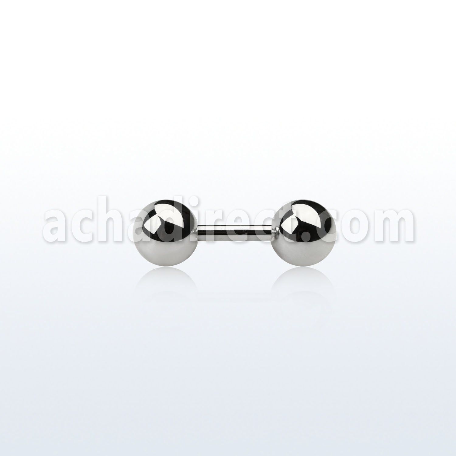 ipb5 316l steel fake plug with two 5mm ball shaped ends