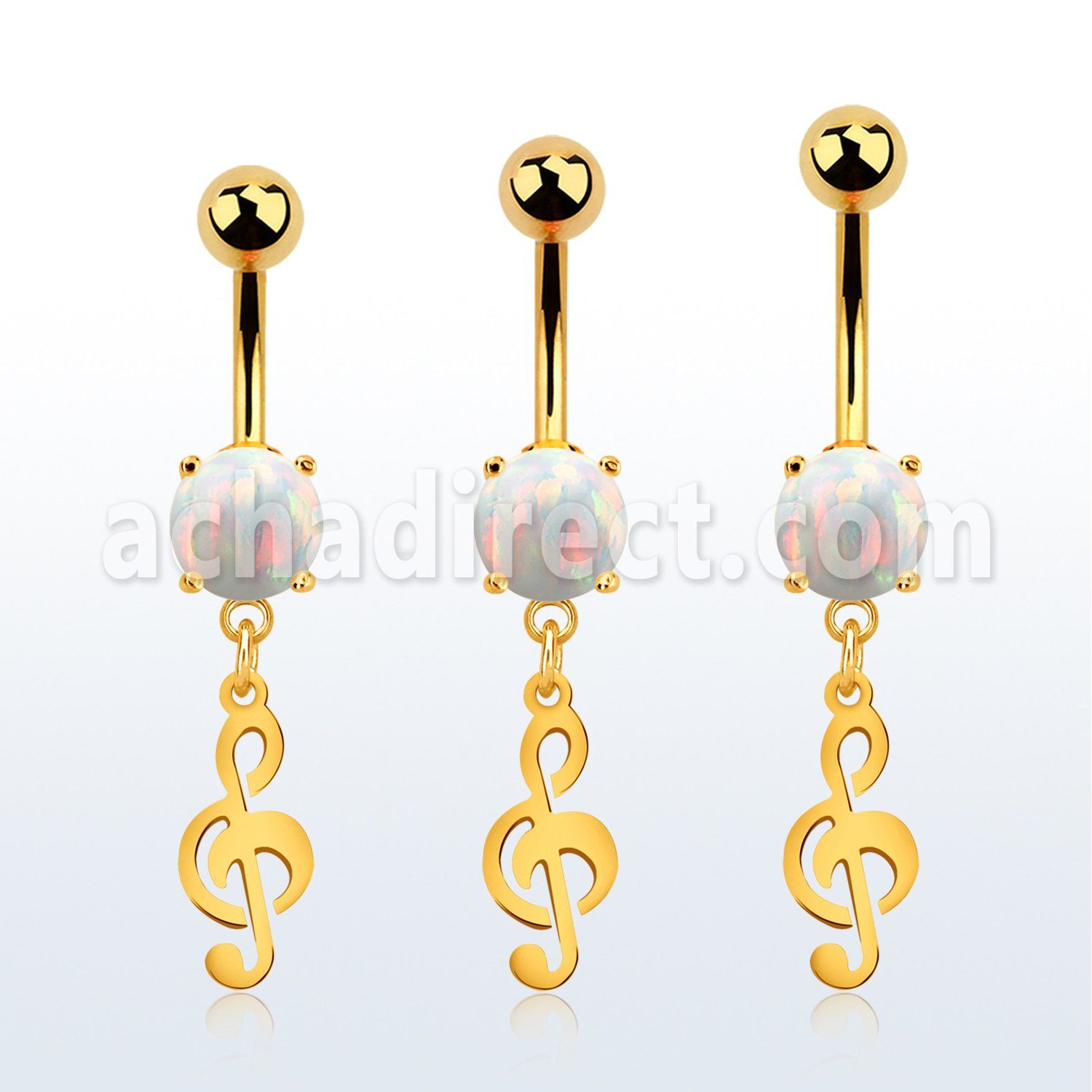 mgo709 gold steel belly banana w opal  musical note