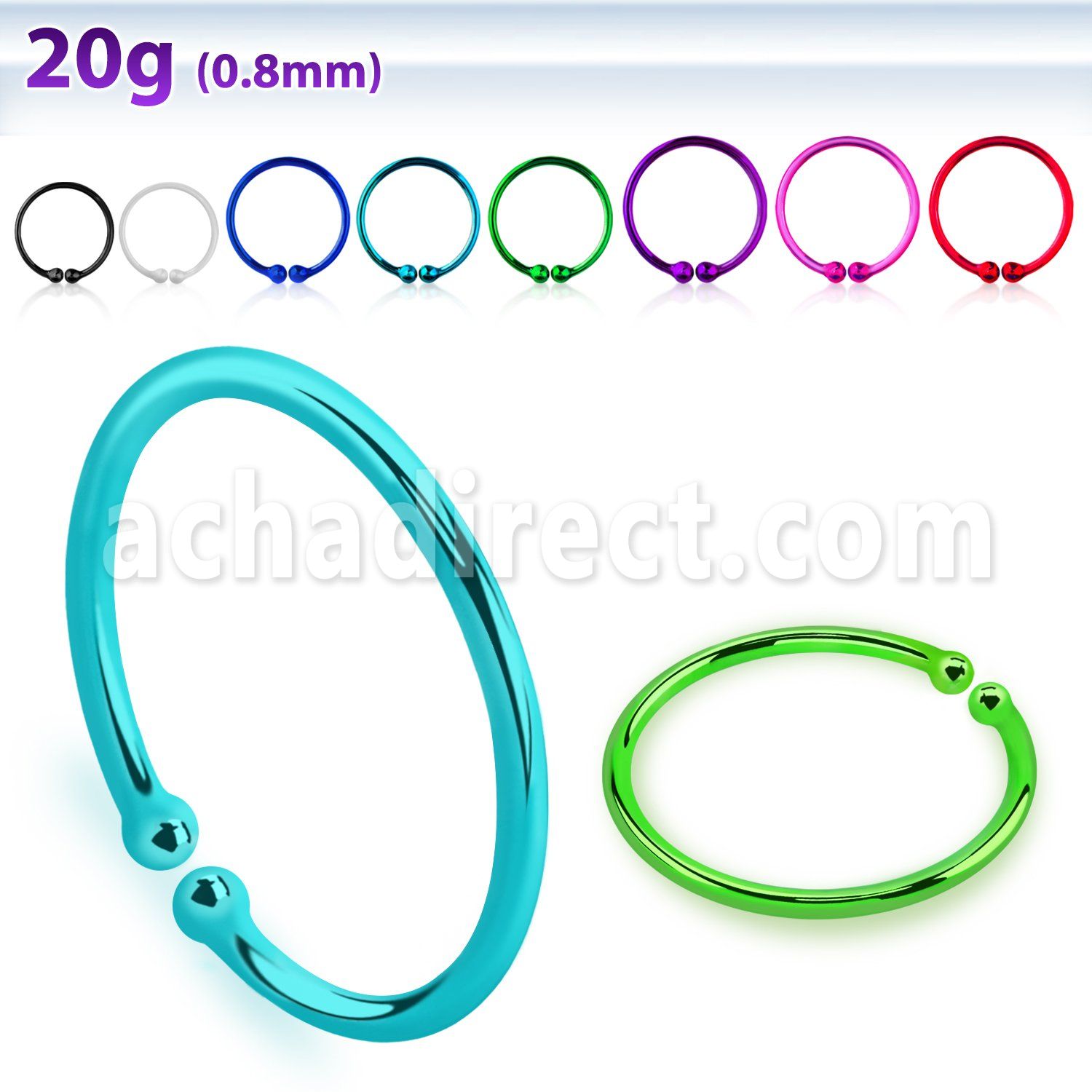 ncp color plated silver wire non piercing fake nose clip