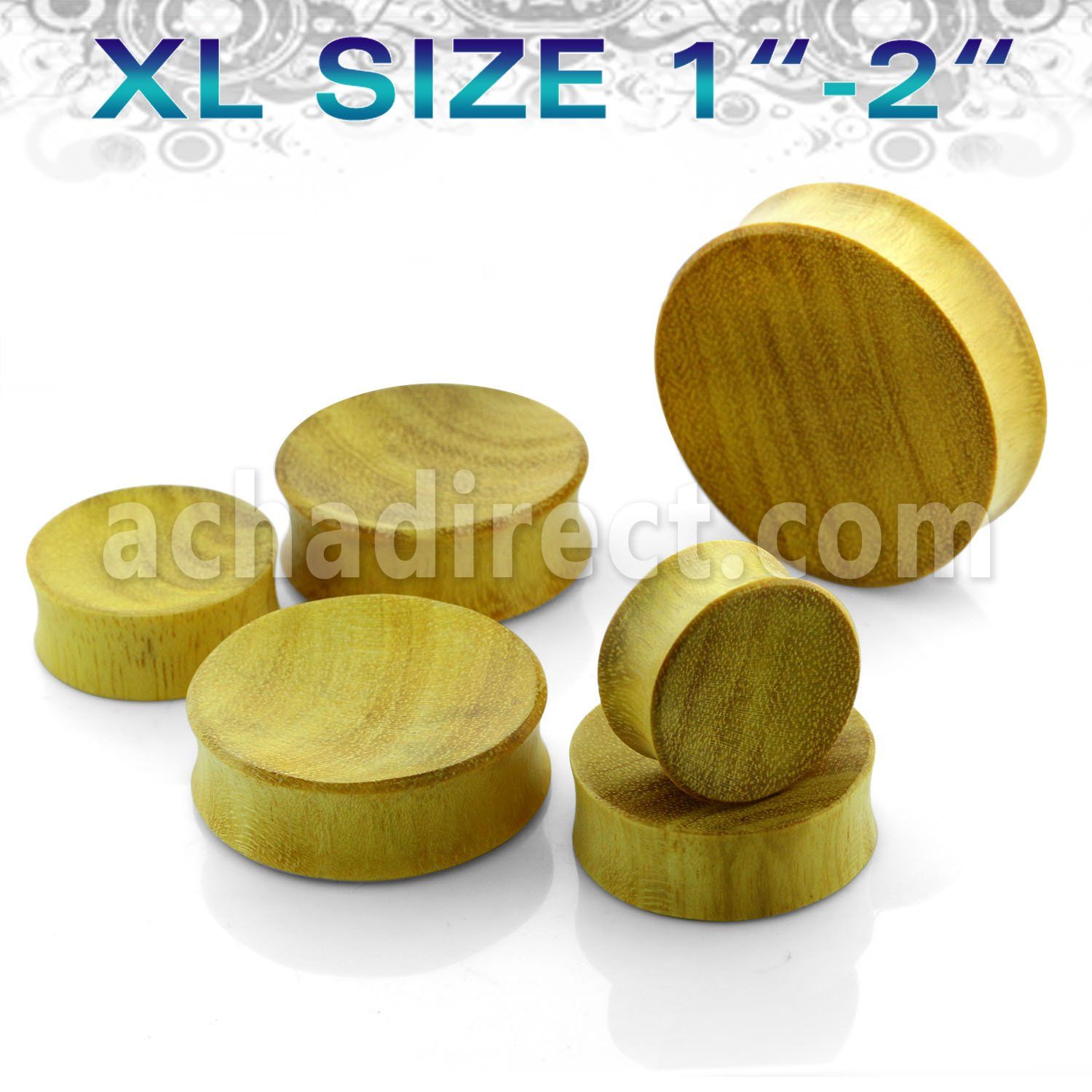 pwjxl xl size jack fruit wood concave double flare plug