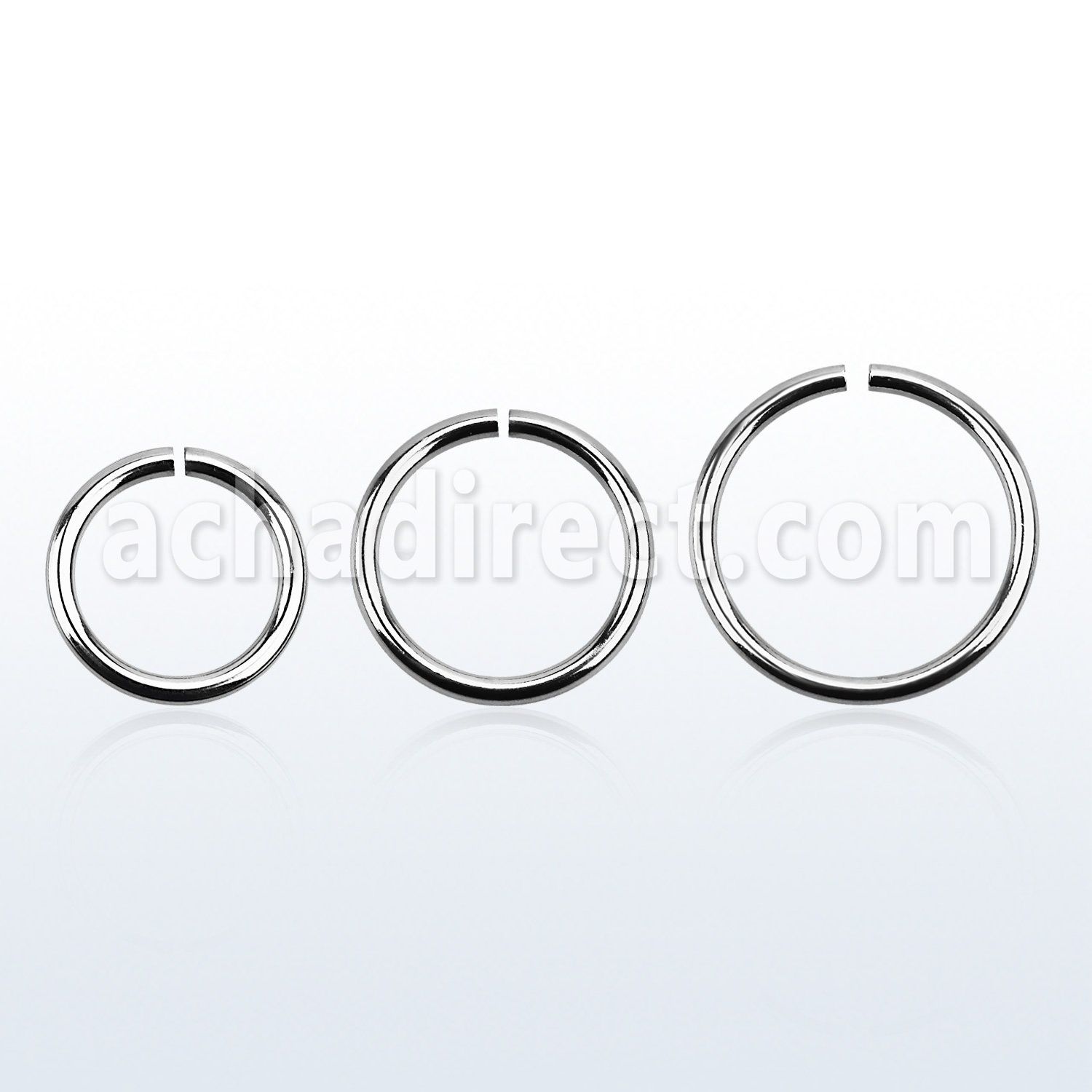 sel16 high polished 316l seamless steel ring diamter 6 12mm