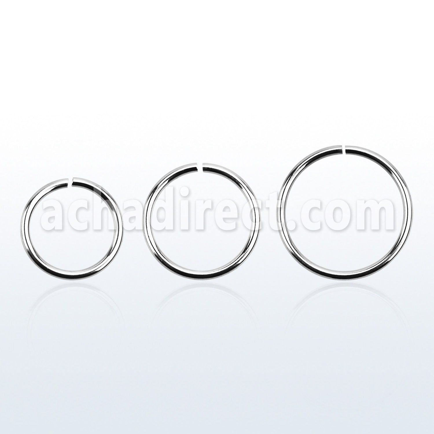 sel18 high polished 316l seamless steel ring diamter 6 12mm