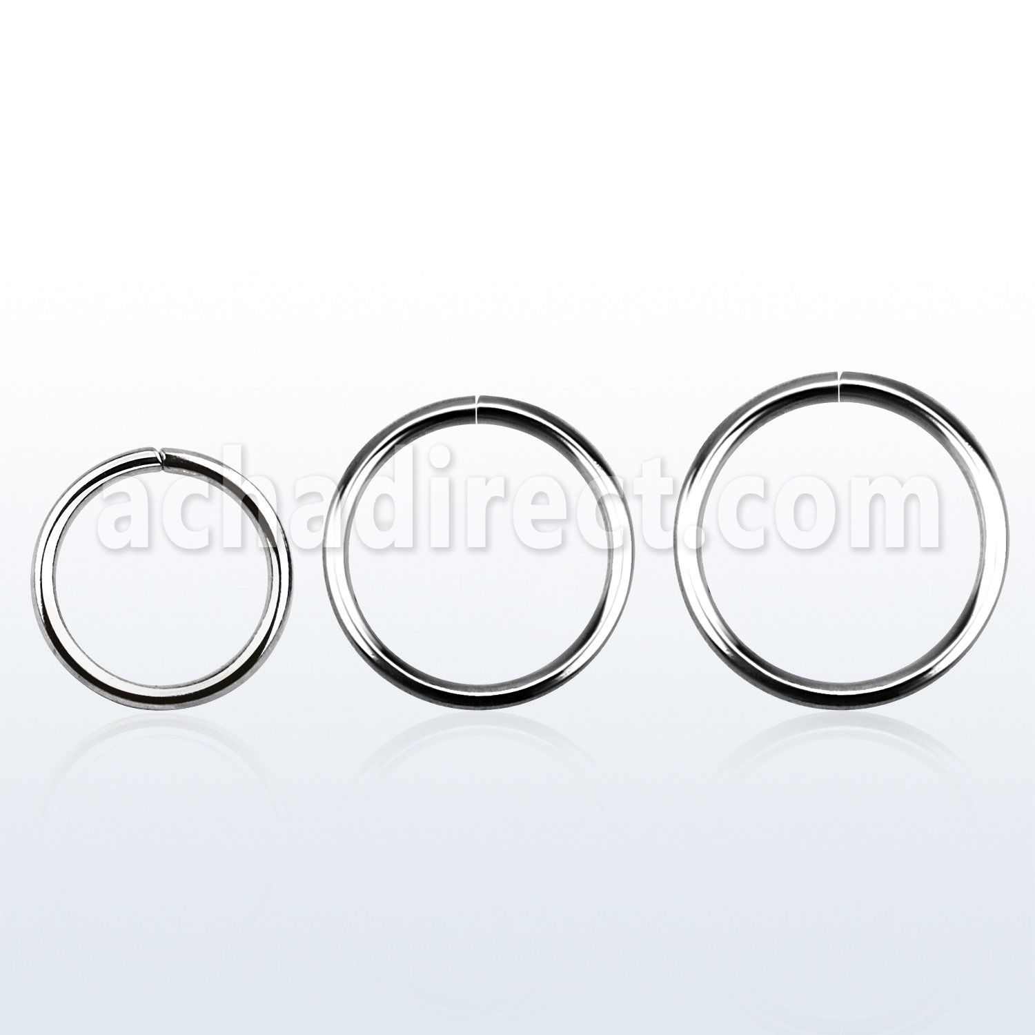 sel20 high polished 316l seamless steel ring diamter 6 12mm