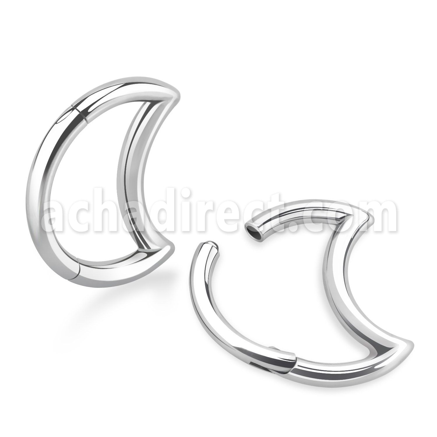 sgsh2 316l steel hinged segment ring moon